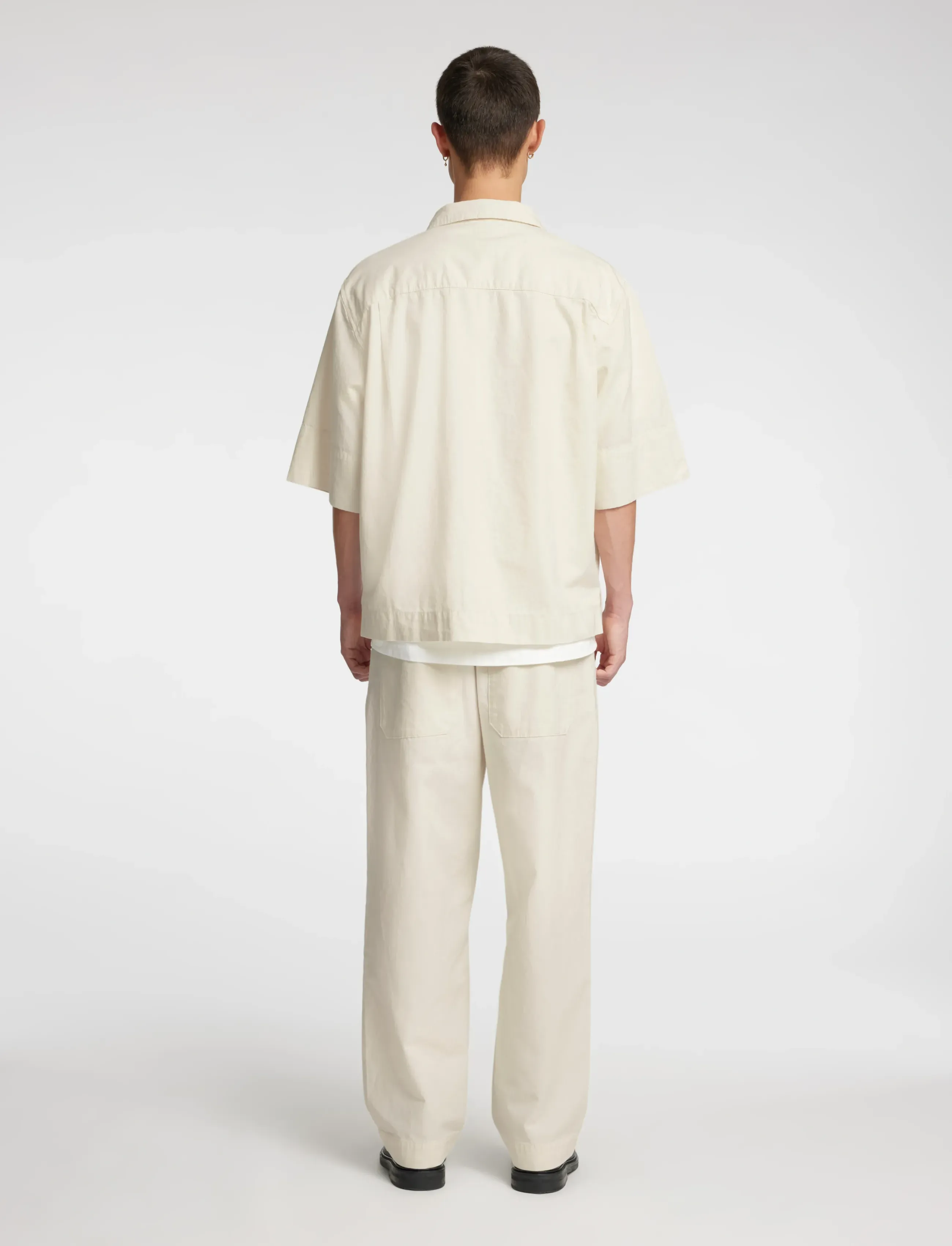 Annarr - ANRHALDEN CHINO STRUCTURE PANTS - coconut milk - 3