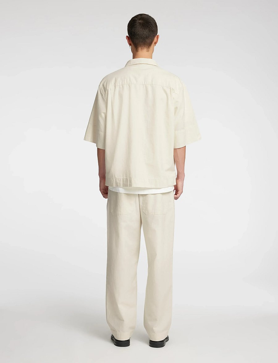 Annarr - ANRHALDEN CHINO STRUCTURE PANTS - leinenhosen - coconut milk - 3