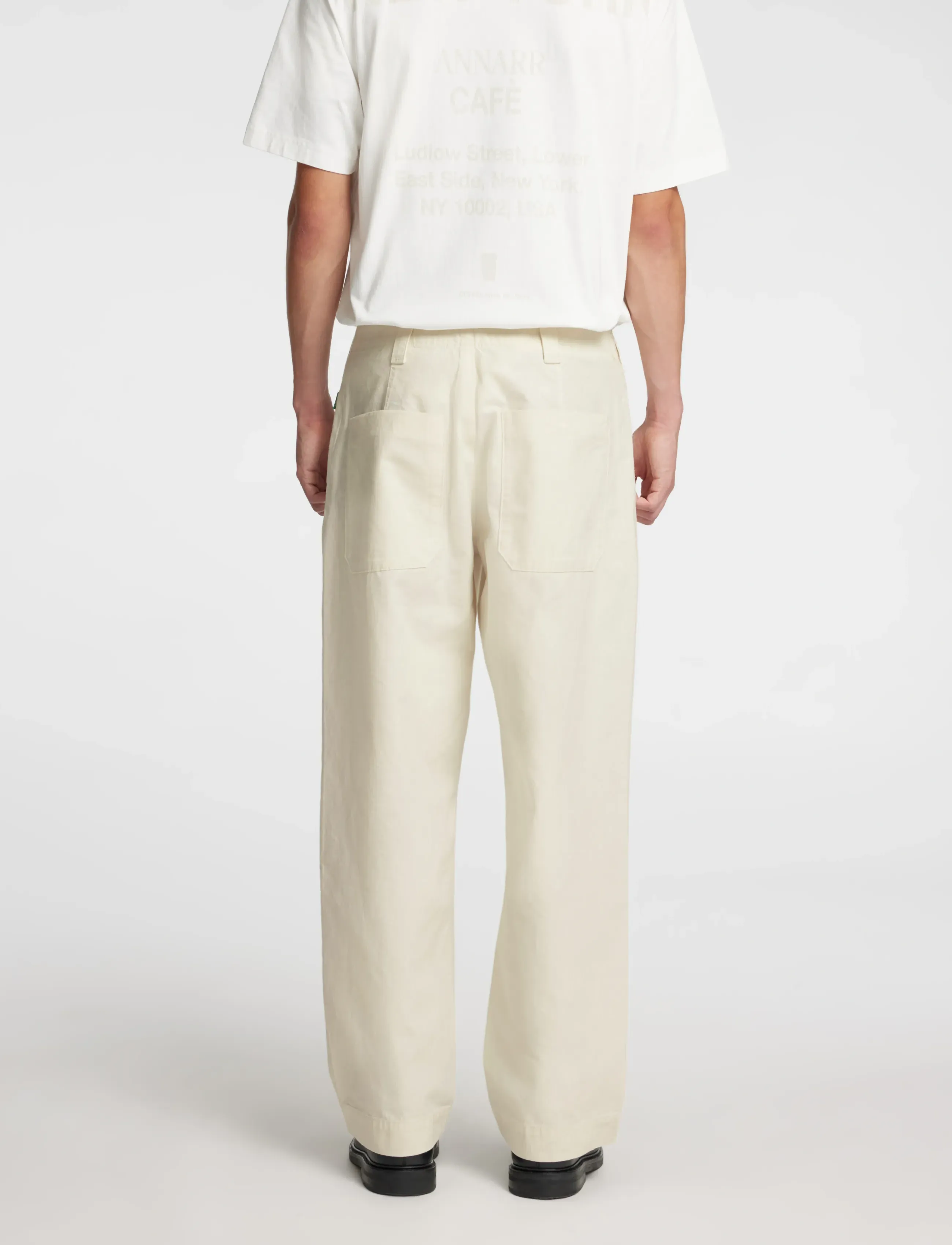Annarr - ANRHALDEN CHINO STRUCTURE PANTS - coconut milk - 5