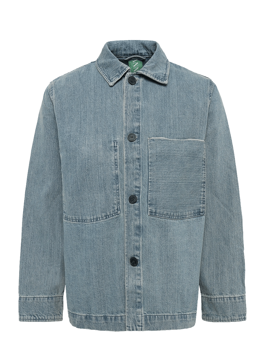 Annarr - ANRFLOKI SELVEDGE DENIM LB OVERSHIRT - light blue - 1