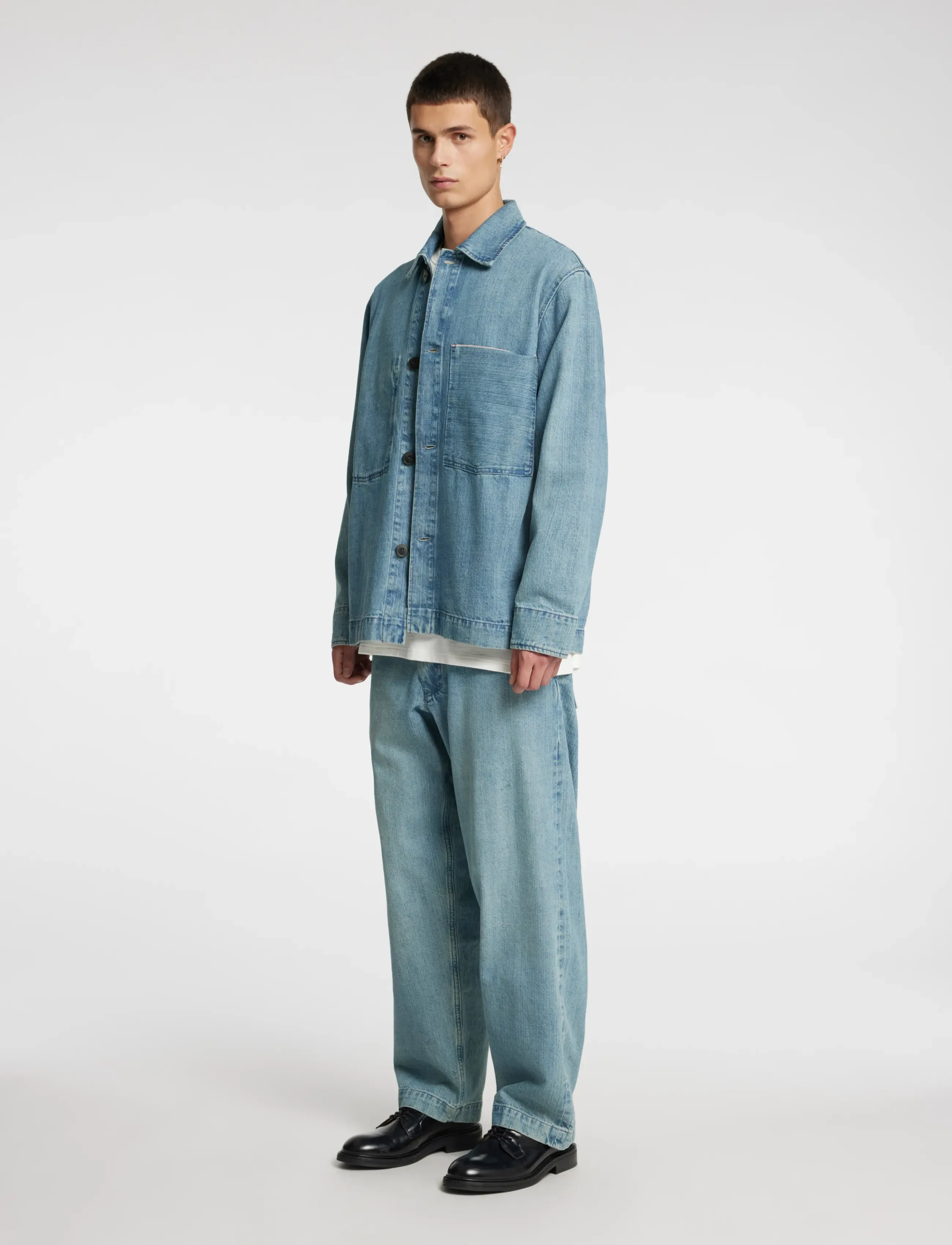 ANNARR Anrfloki Selvedge Denim Lb Overshirt overshirts herr – bild 5
