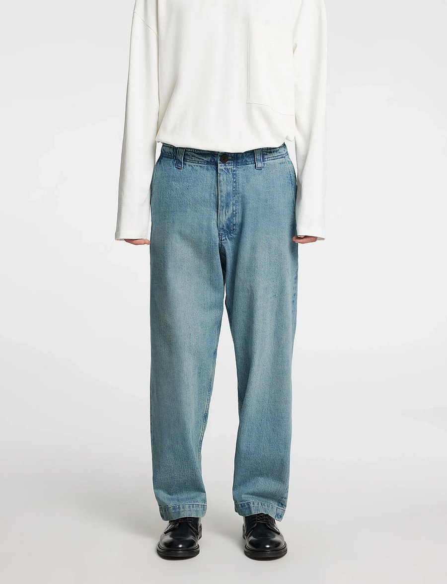 Annarr - ANRTRYGVE SELVEDGE DENIM LIGHT BLUE JNS - loose jeans - light blue - 0