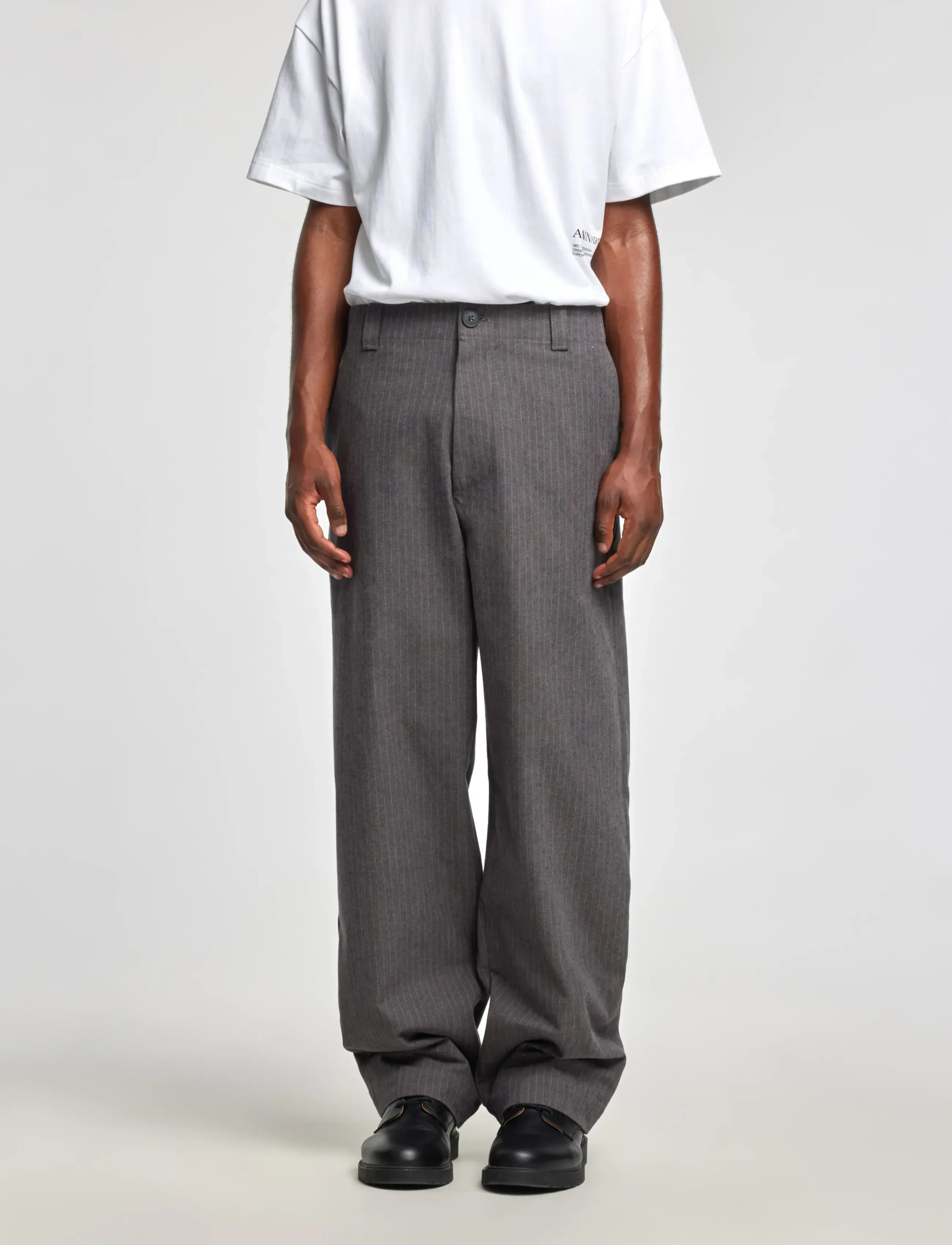 Annarr Anrstorm Pinstripe Pants, 32, Trousers, Grau - Casual, Männerswear