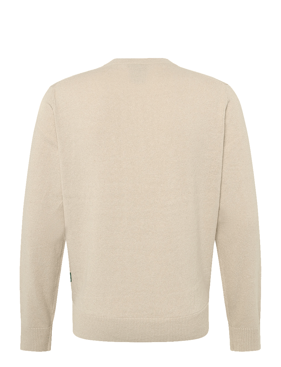 Annarr - ANRRAGI LS KNIT TWIST CREW NECK - beige - 2