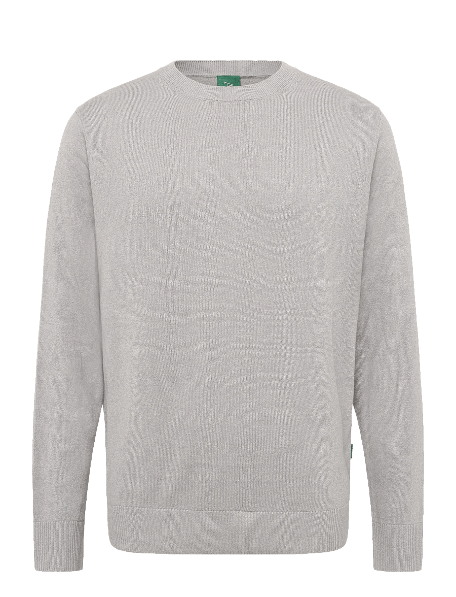 Annarr - ANRRAGI LS KNIT TWIST CREW NECK - pyöreäaukkoiset - light grey melange - 1