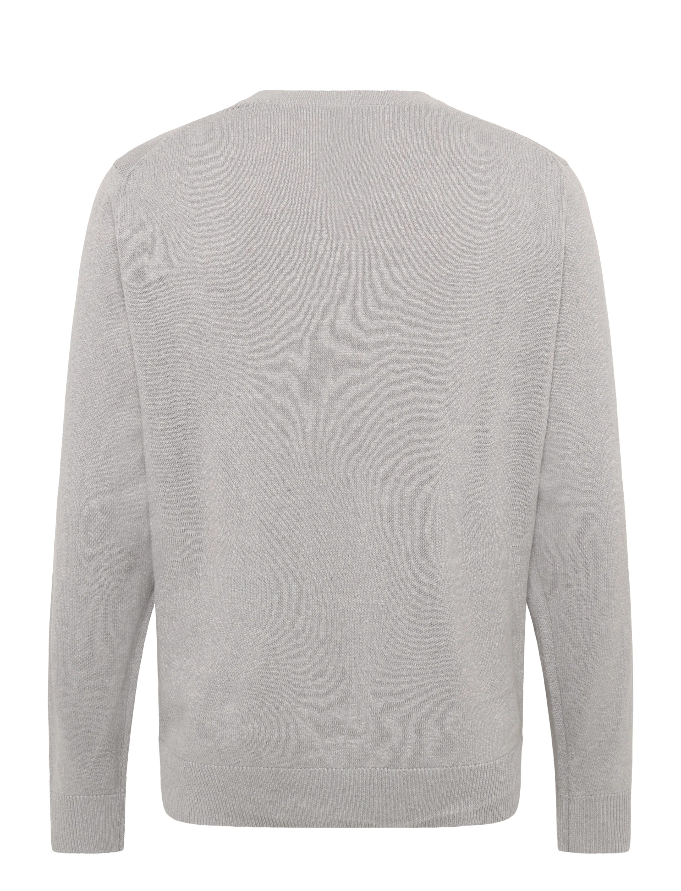 Annarr - ANRRAGI LS KNIT TWIST CREW NECK - light grey melange - 2