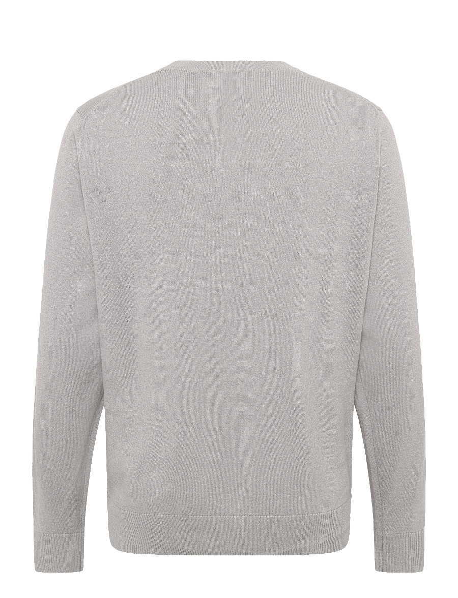 Annarr - ANRRAGI LS KNIT TWIST CREW NECK - pyöreäaukkoiset - light grey melange - 2