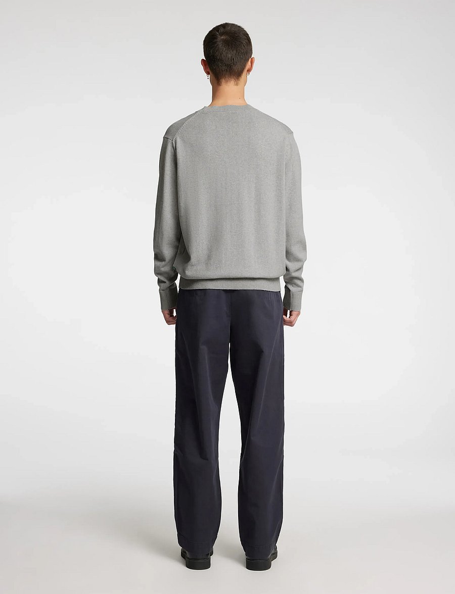 Annarr - ANRRAGI LS KNIT TWIST CREW NECK - pyöreäaukkoiset - light grey melange - 3