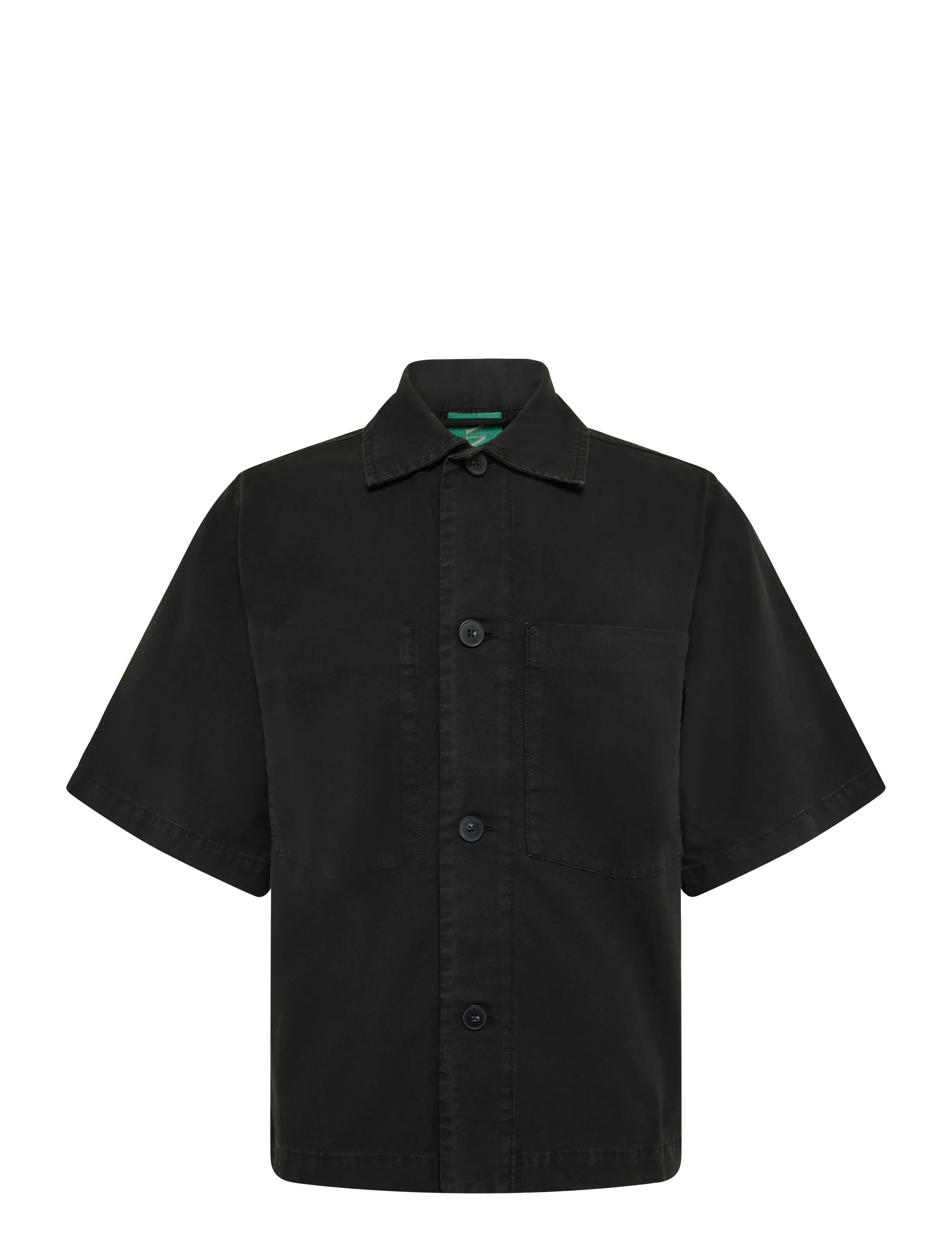 Annarr - ANRHARKI OVERSHIRT SS - kortärmade skjortor - black - 1