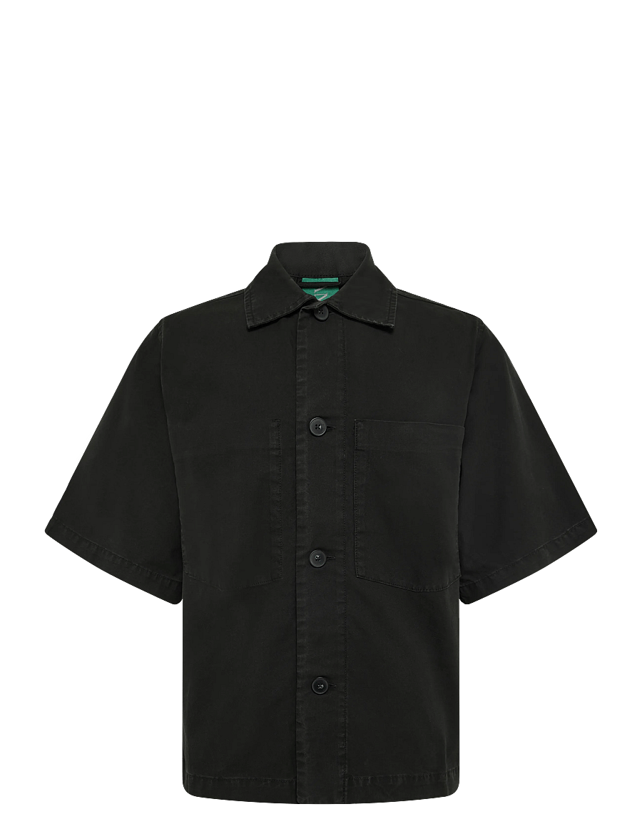 Annarr - ANRHARKI OVERSHIRT SS - kortärmade skjortor - black - 1