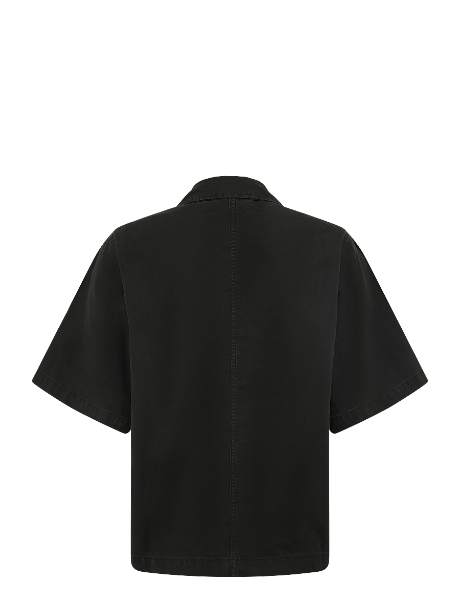 Annarr - ANRHARKI OVERSHIRT SS - kortärmade skjortor - black - 2