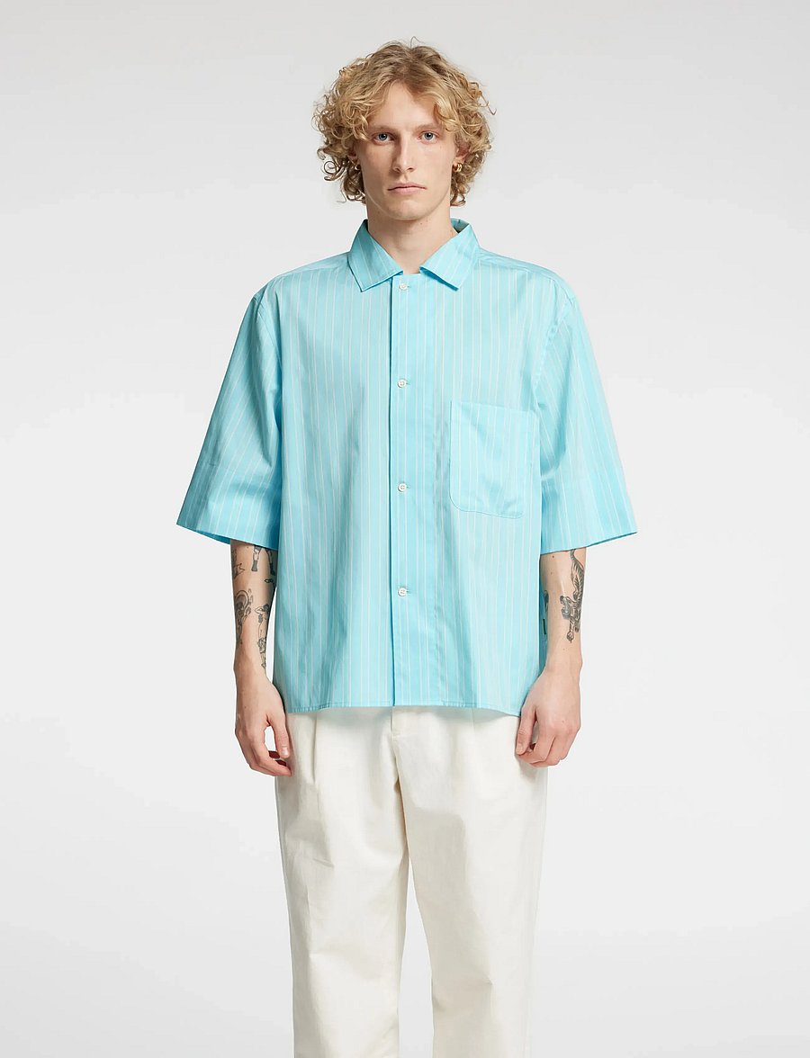 Annarr - ANRHOLMES MIX SS SHIRT - blue elixir - 0