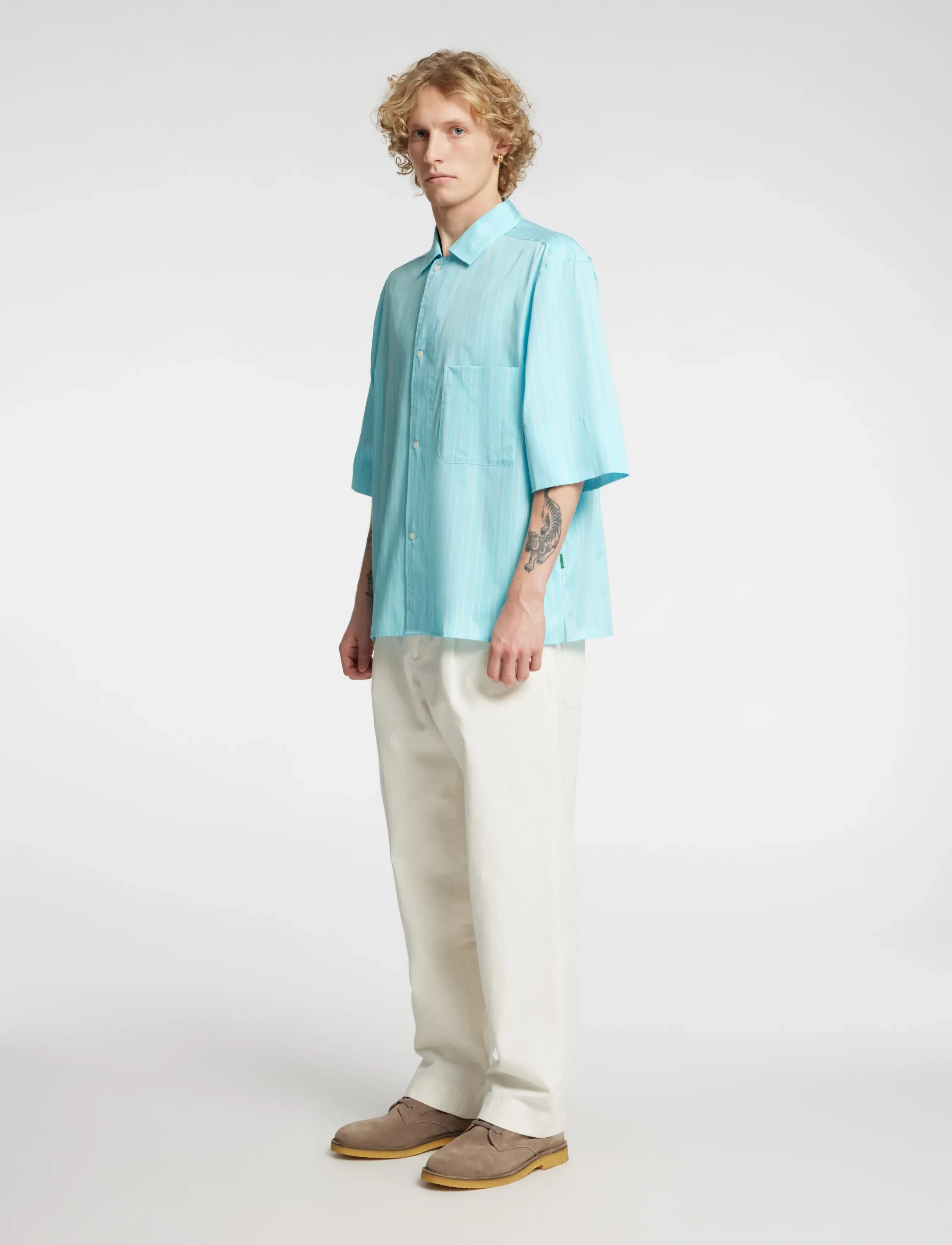 ANNARR Anrholmes Mix Ss Shirt kortärmade skjortor herr – bild 5
