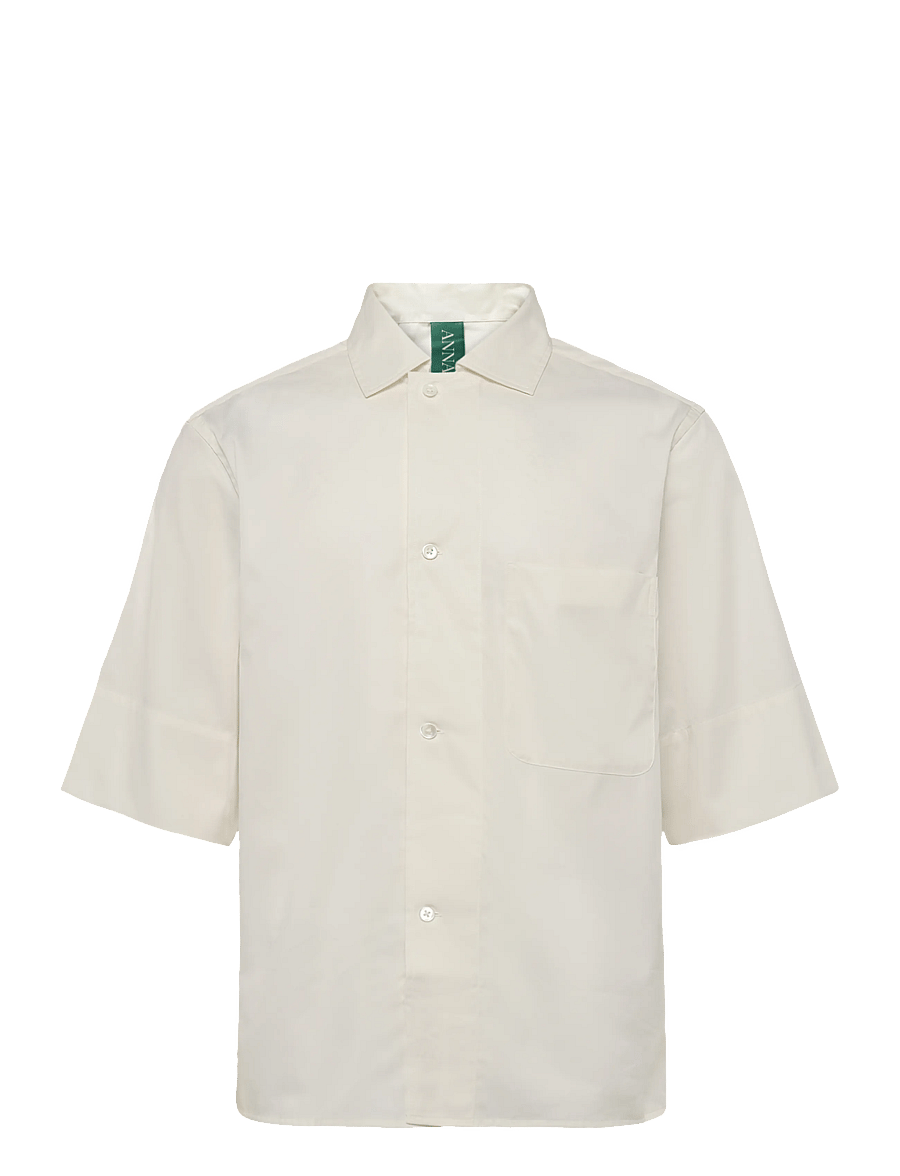 Annarr - ANRHOLMES MIX SS SHIRT - coconut milk - 1