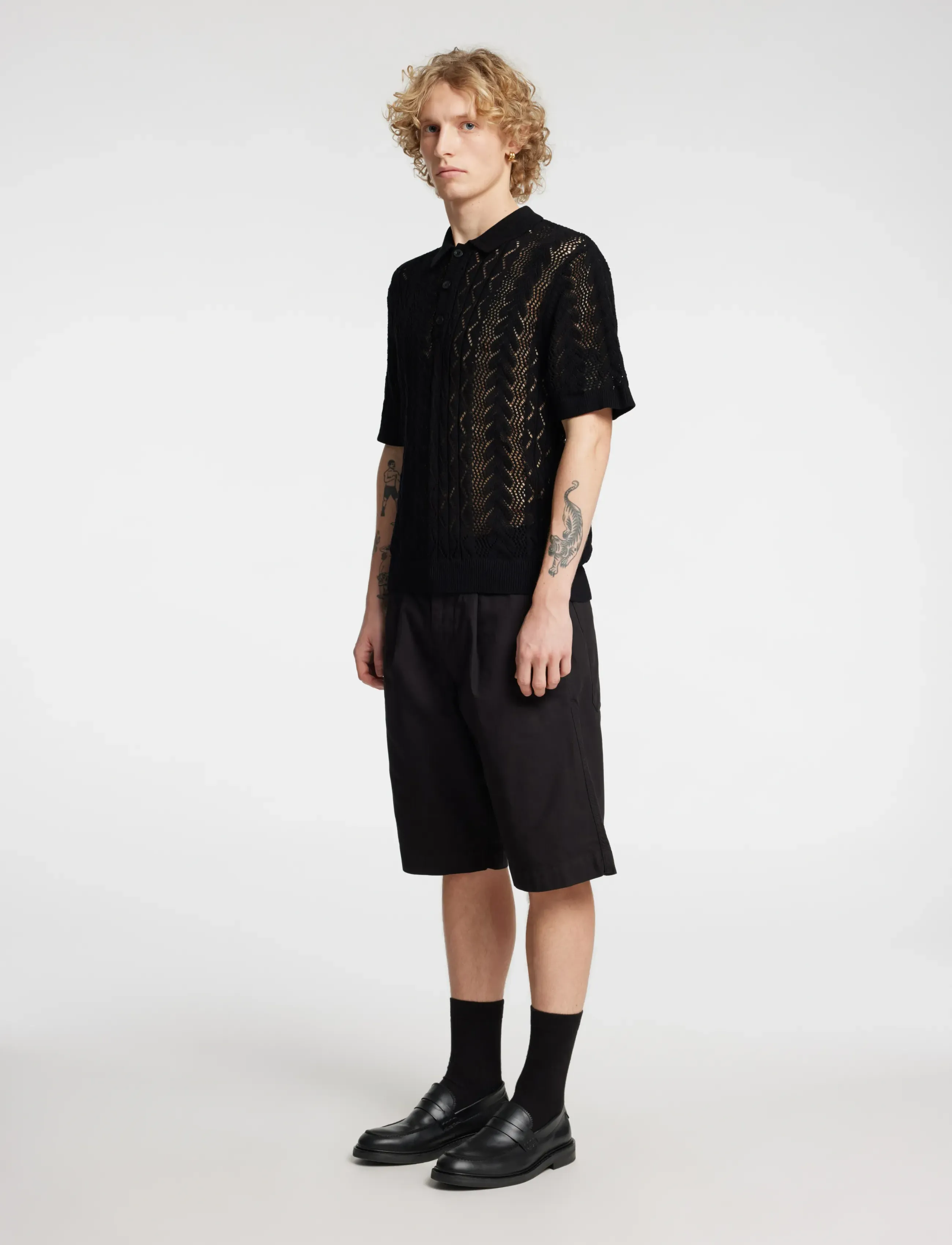 ANNARR Anrmani Crochet Polo pikéer herr – bild 5