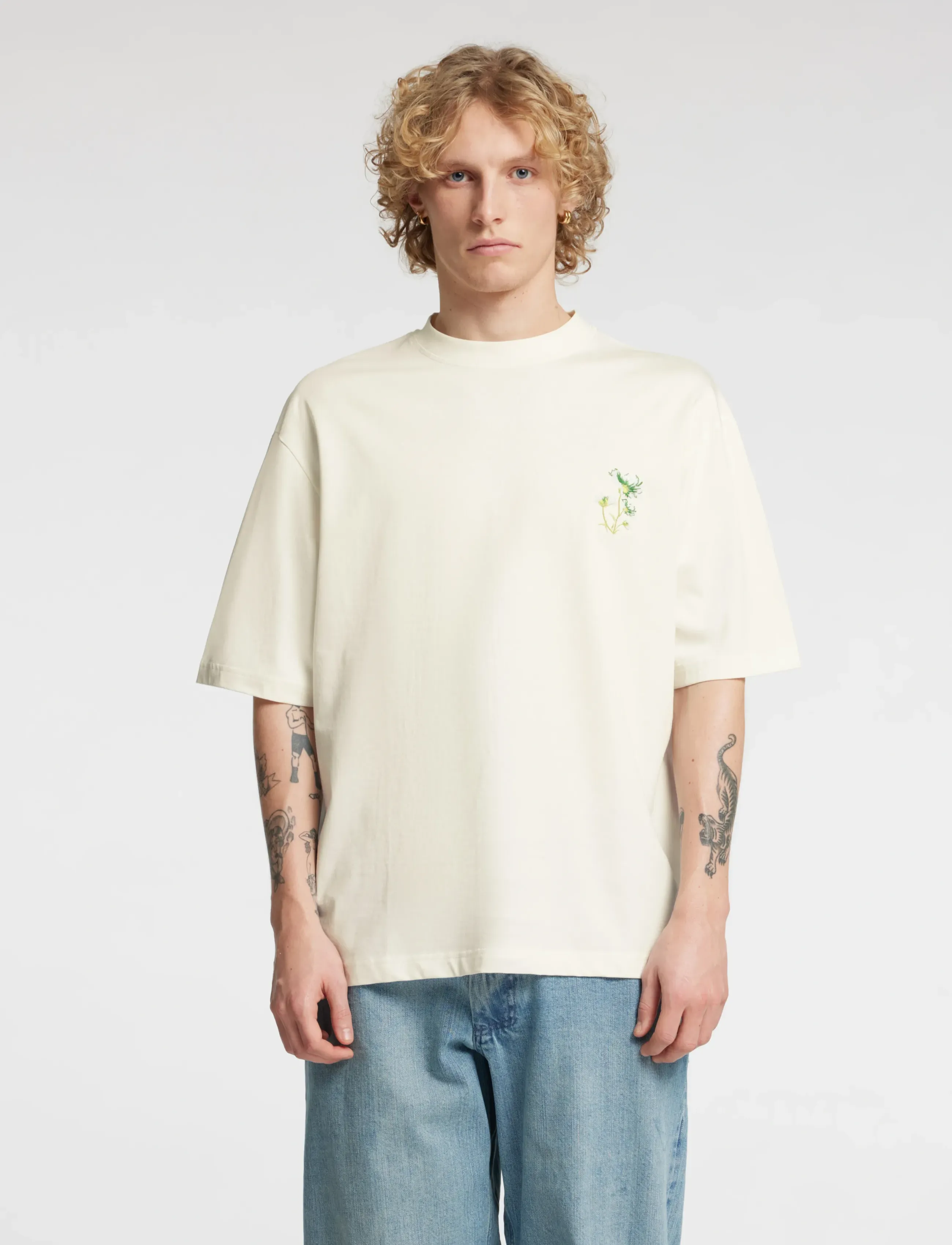 Annarr ANROKHOLM WILDFLOWER SS TEE - Annarr - SNOW WHITE / white