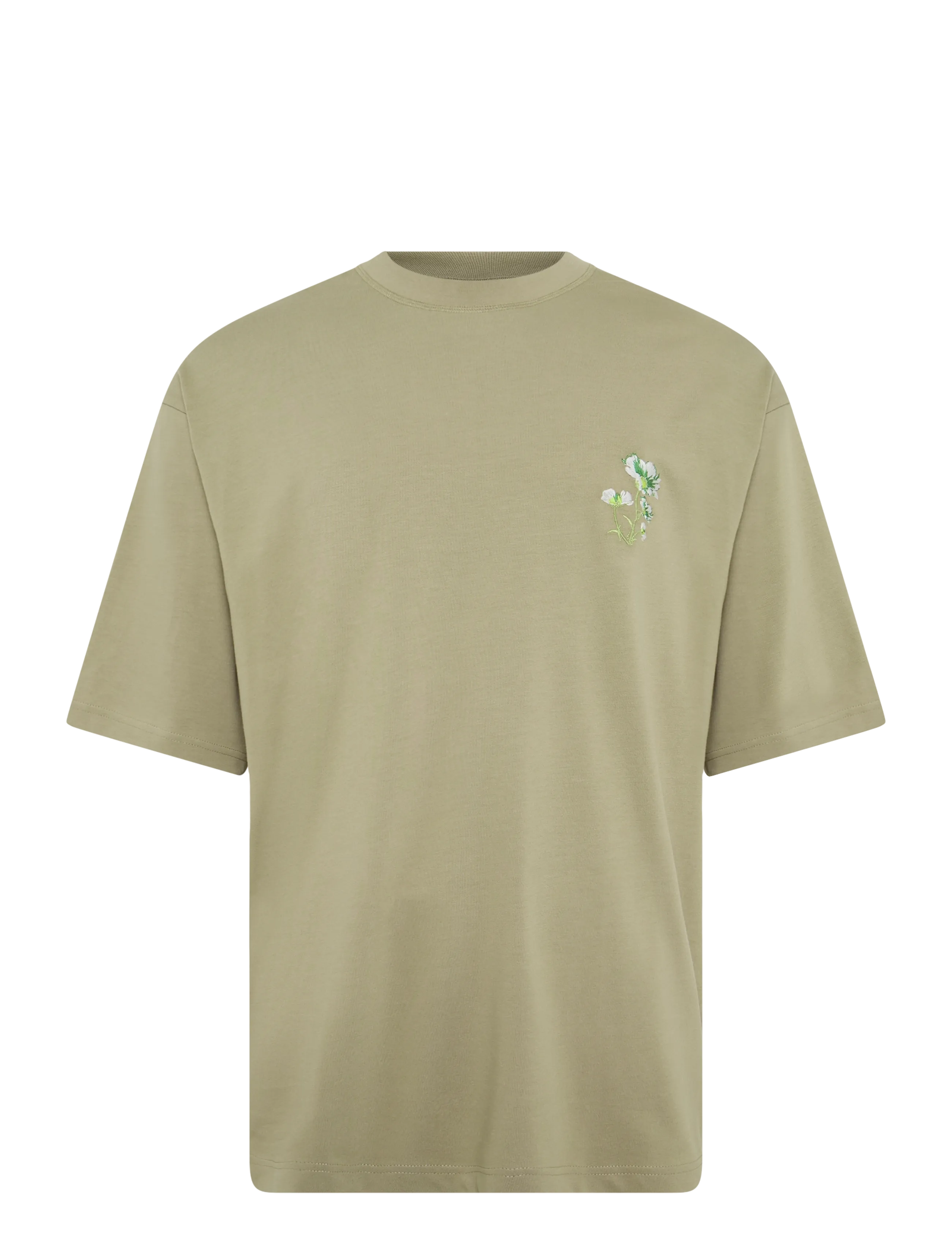 ANNARR Anrokholm Wildflower Ss Tee Khaki - S - Herren