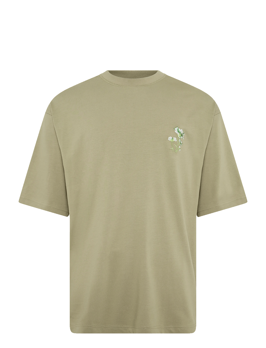 Annarr - ANROKHOLM WILDFLOWER SS TEE - kurzärmelige t-shirts - weathered teak - 1