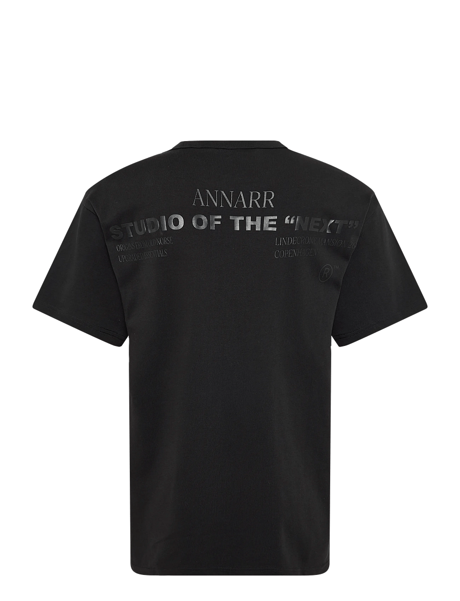 Annarr - ANRRAVI STUDIO SS TEE - lyhythihaiset - black onyx - 2