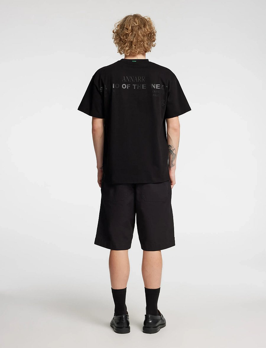Annarr - ANRRAVI STUDIO SS TEE - lyhythihaiset - black onyx - 3
