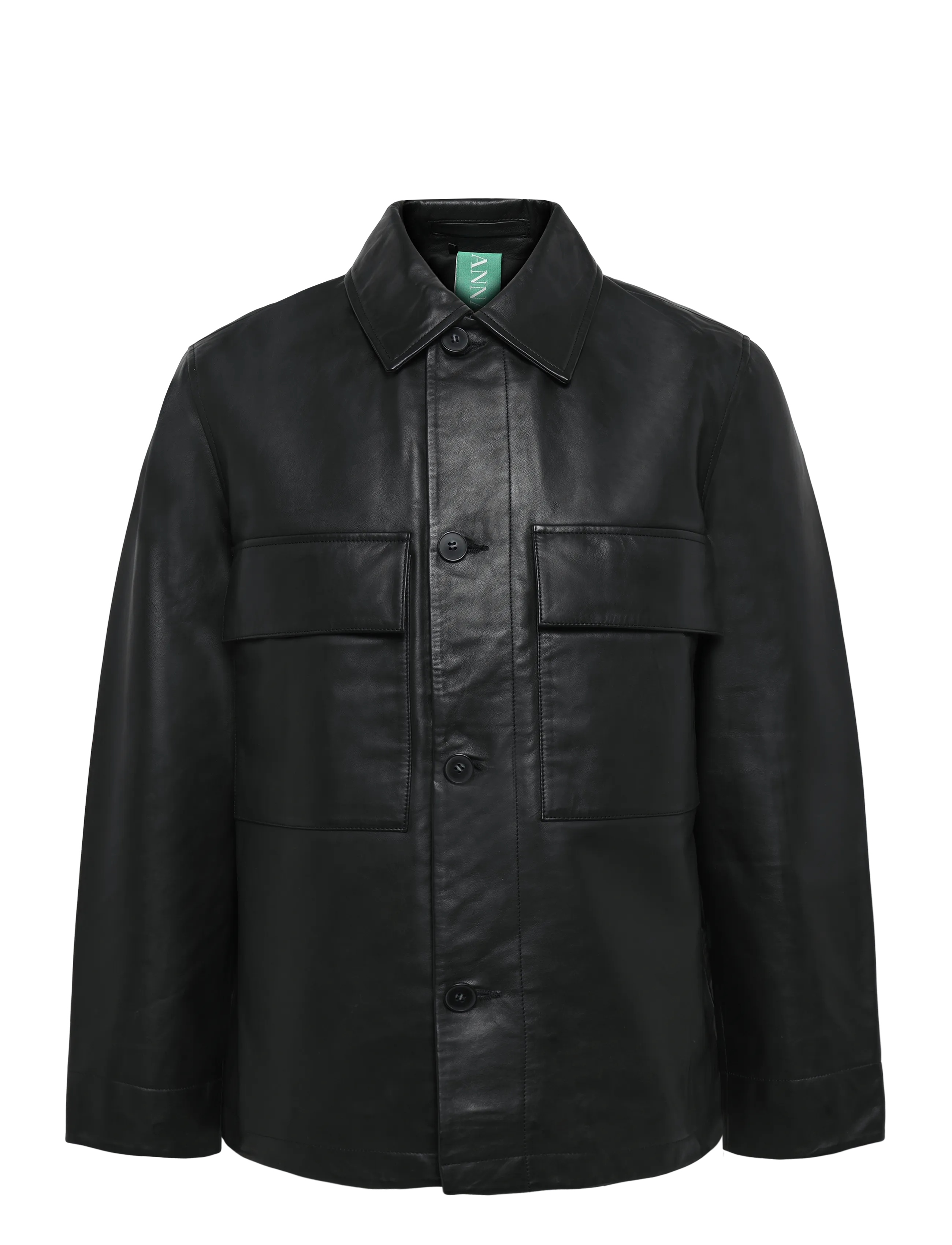 ANNARR Anrharki Leder Jkt Schwarz - L - Herren