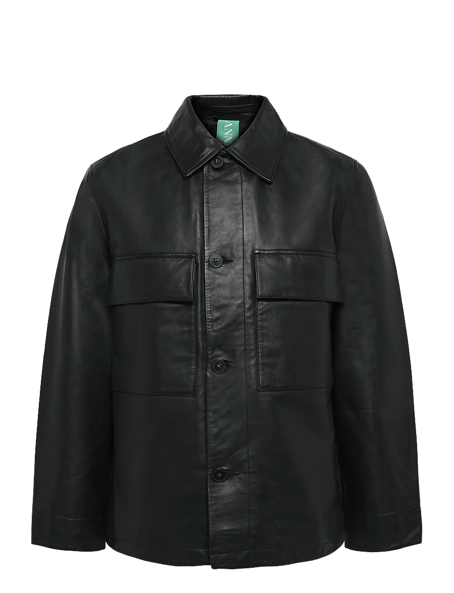 Annarr - ANRHARKI LEATHER JKT - black - 1