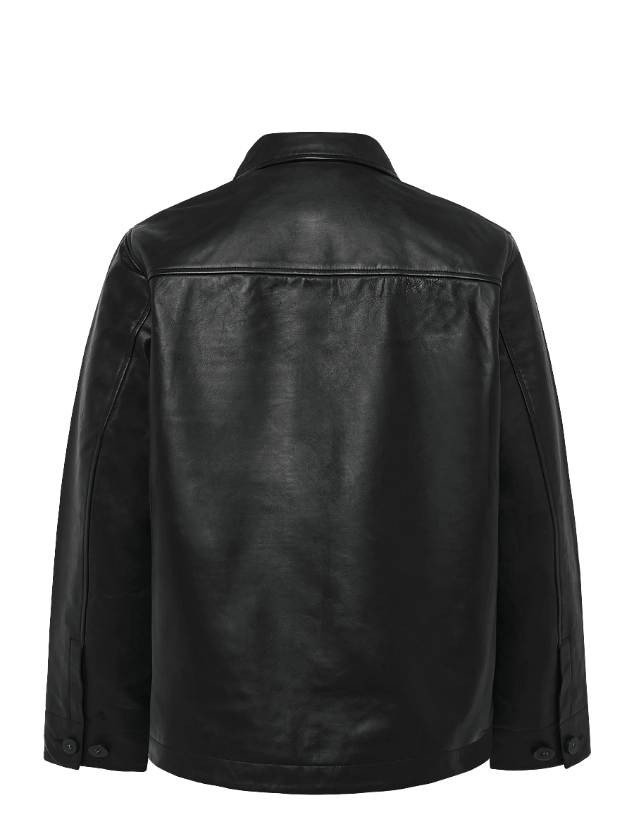 Annarr - ANRHARKI LEATHER JKT - black - 2