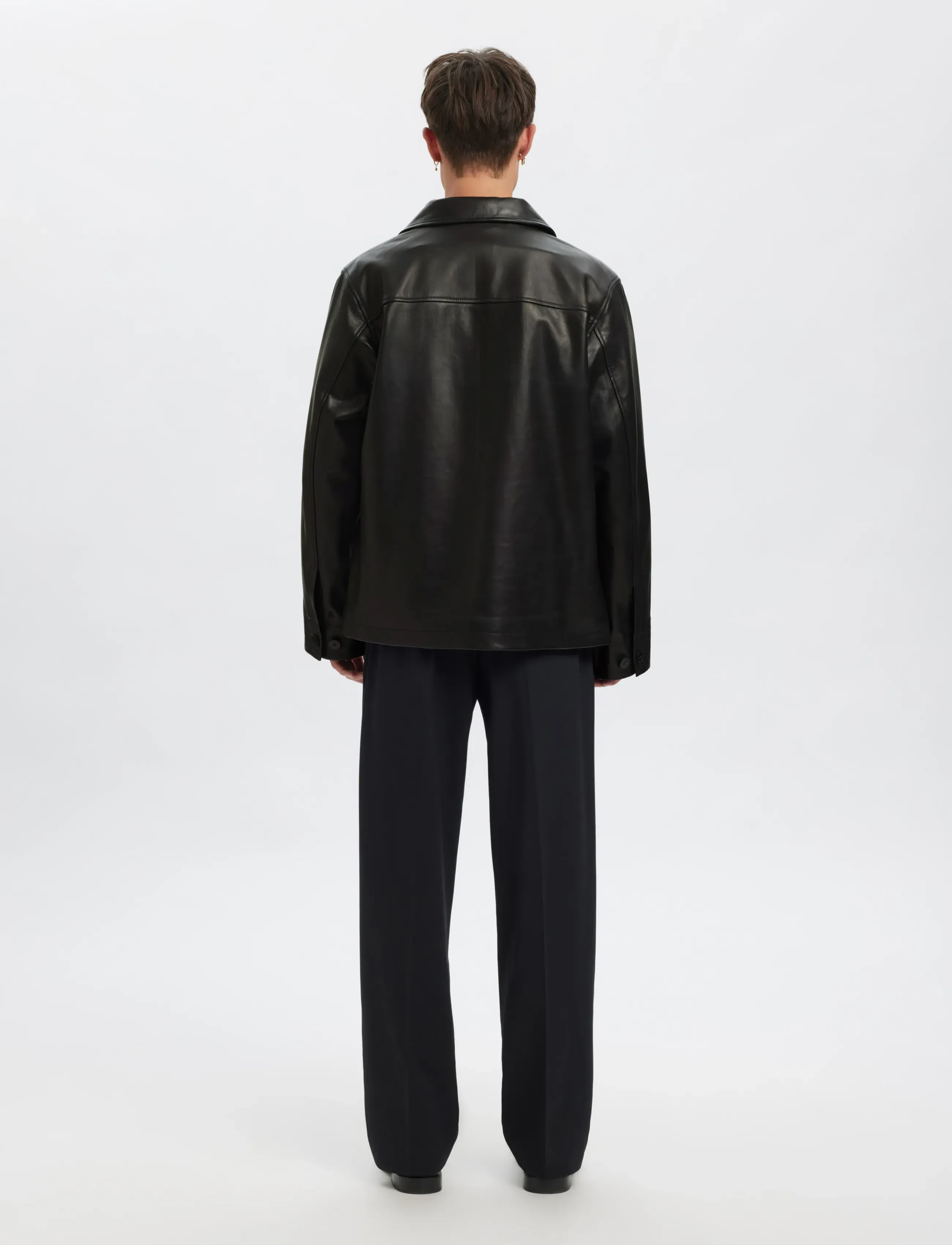 Annarr - ANRHARKI LEATHER JKT - black - 3