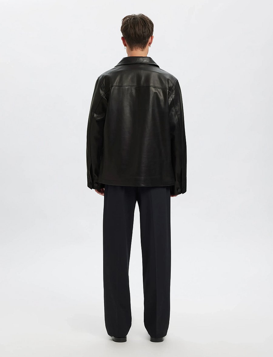 Annarr - ANRHARKI LEATHER JKT - black - 3