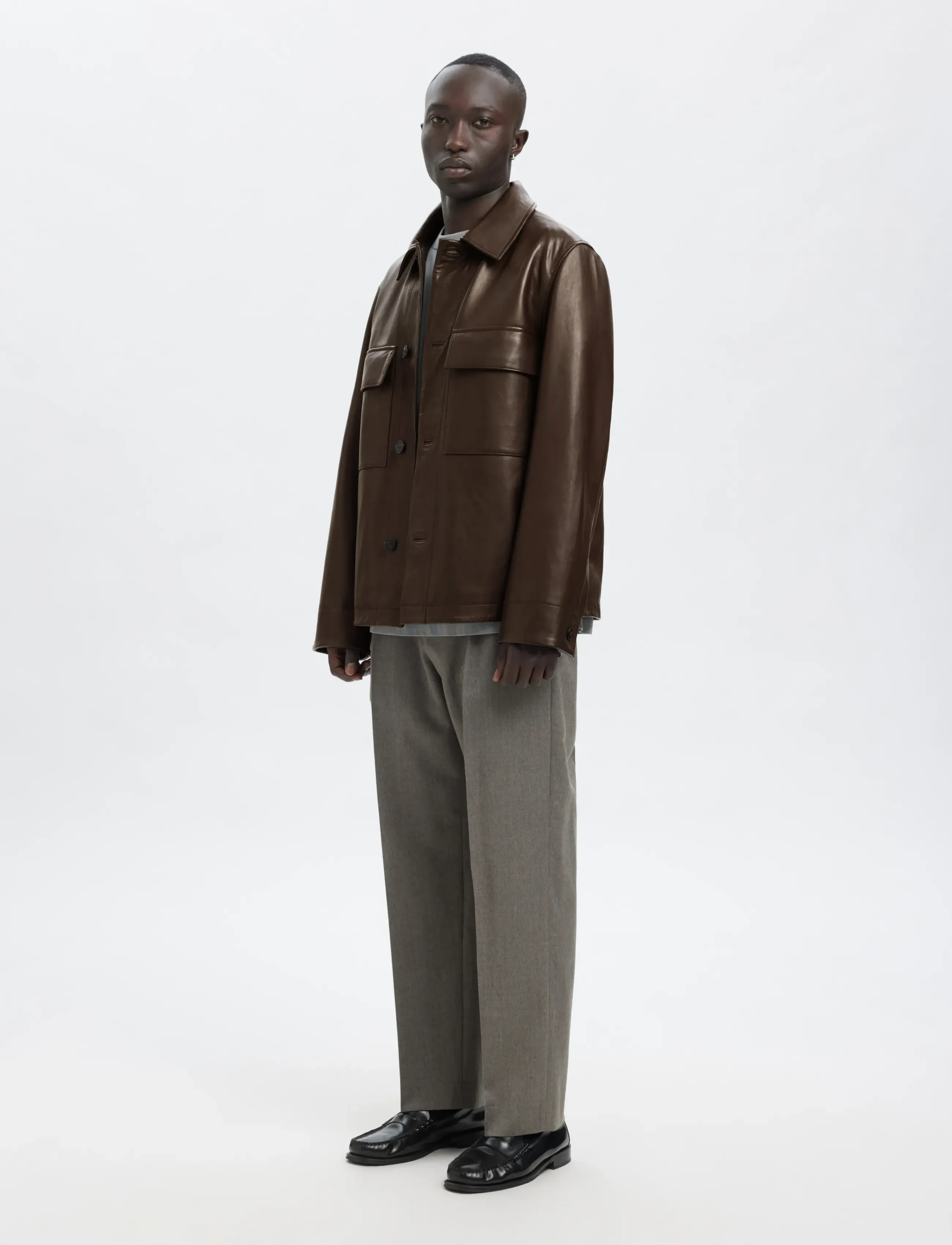 ANNARR Anrharki Leather Jkt skinnjackor herr – bild 5
