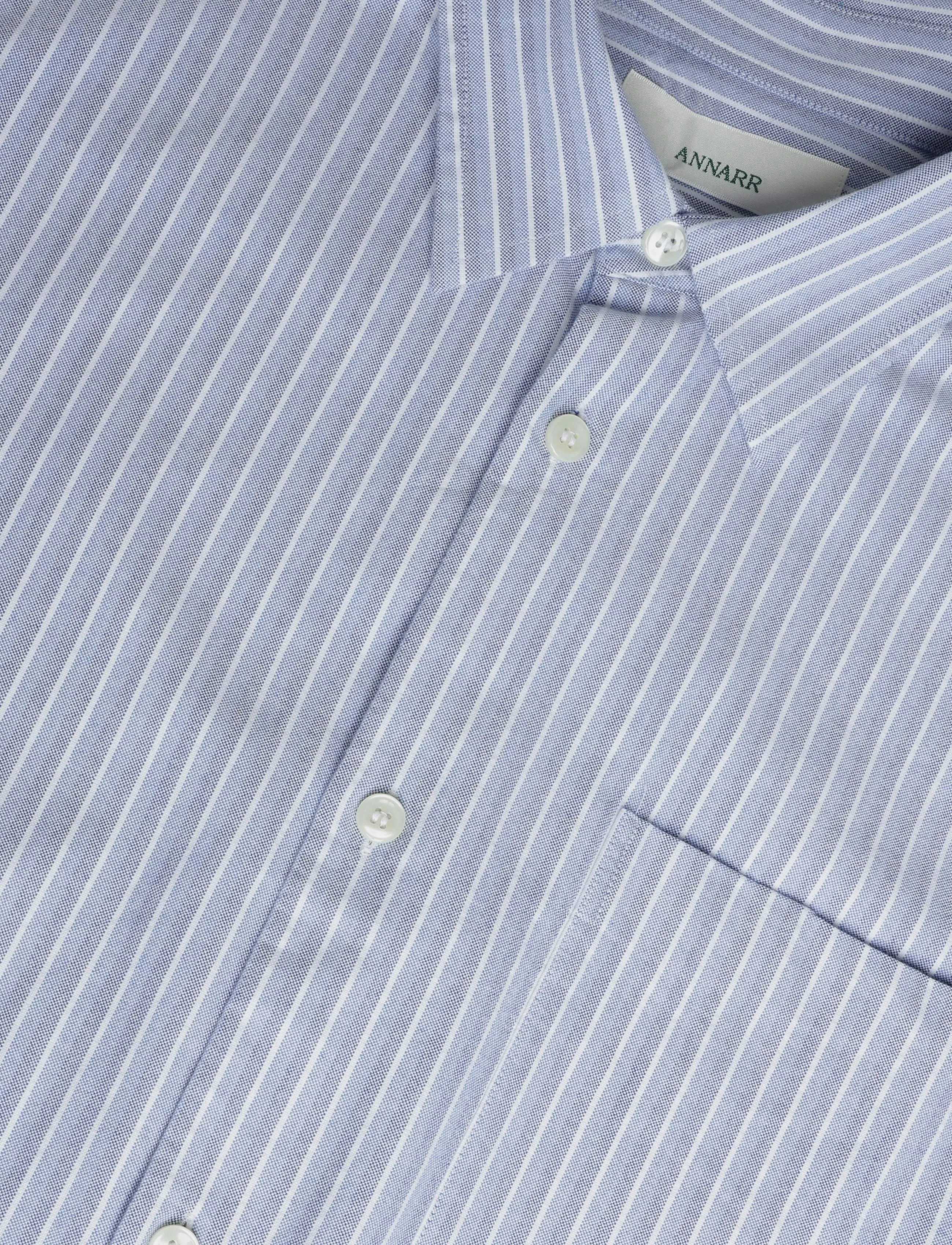 Annarr - ANRVOLUND OXFORD LS SHIRT - triibulised särgid - blue bonnet - 2