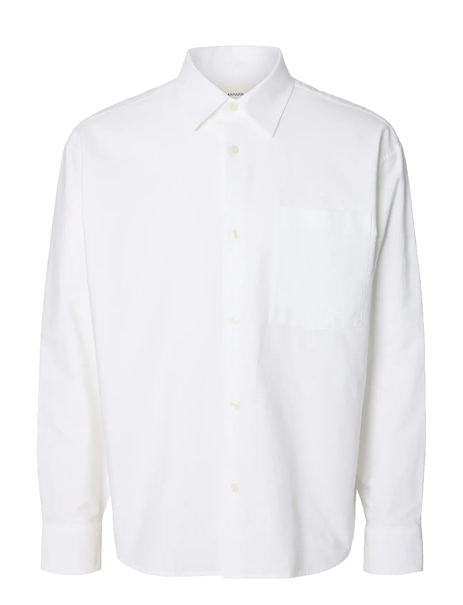 Annarr - ANRVOLUND OXFORD LS SHIRT - oxfordi särgid - brilliant white - 1