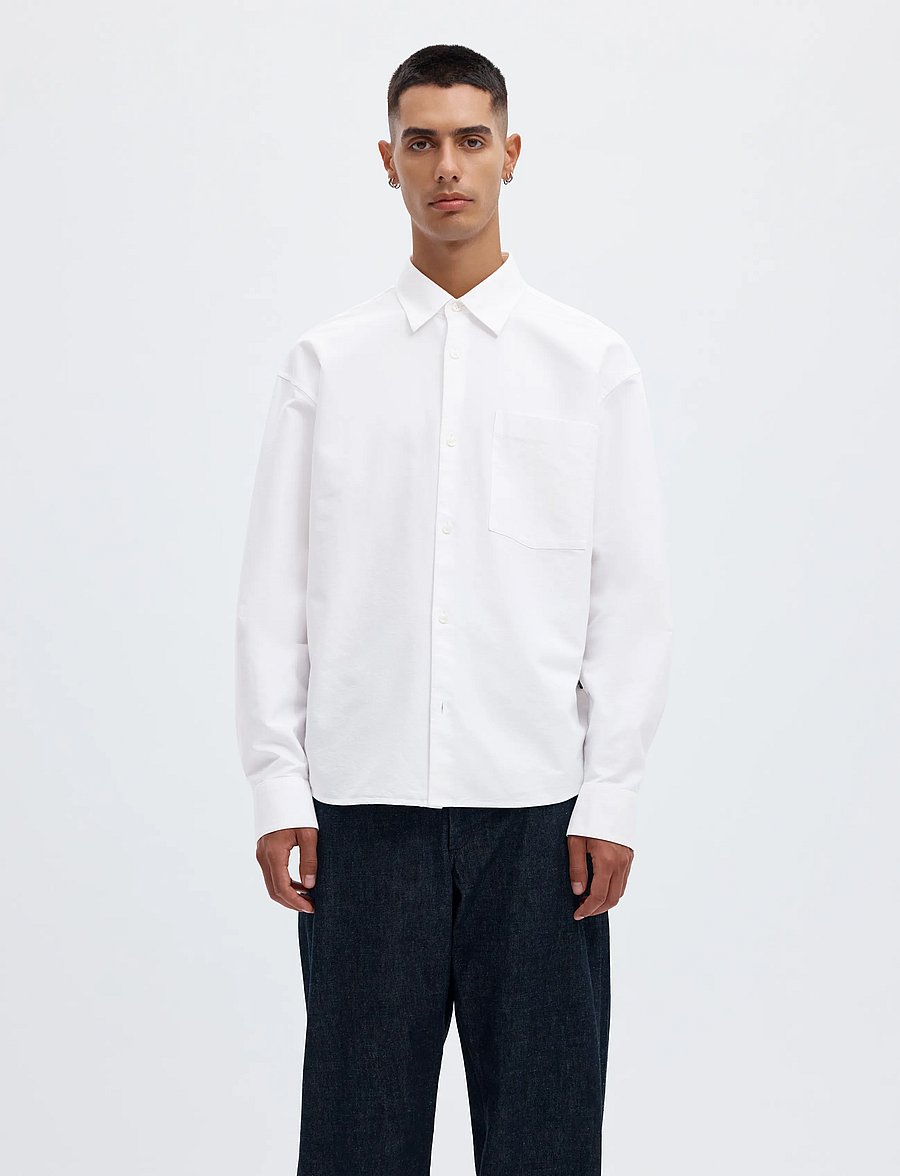 Annarr - ANRVOLUND OXFORD LS SHIRT - oxfordi särgid - brilliant white - 0