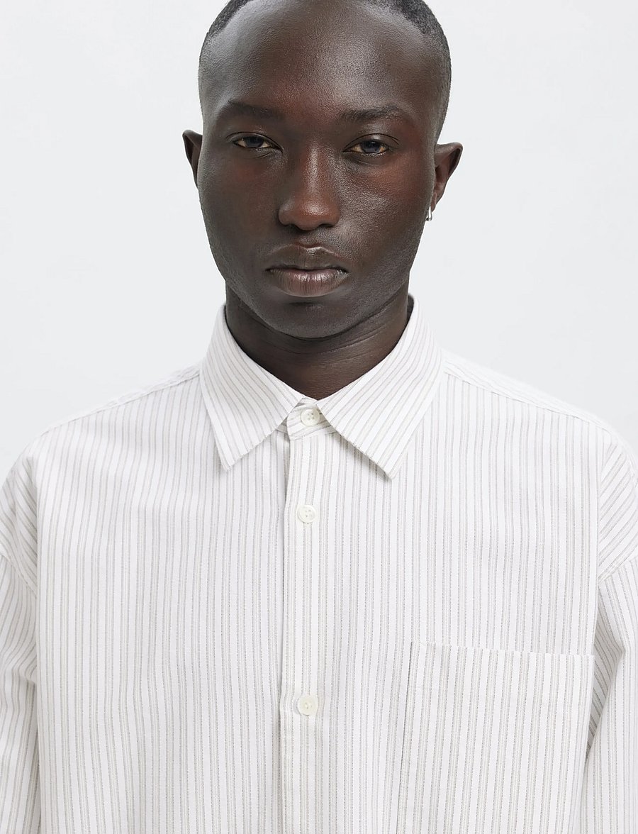 Annarr - ANRVOLUND OXFORD LS SHIRT - stribede skjorter - brilliant white - 5
