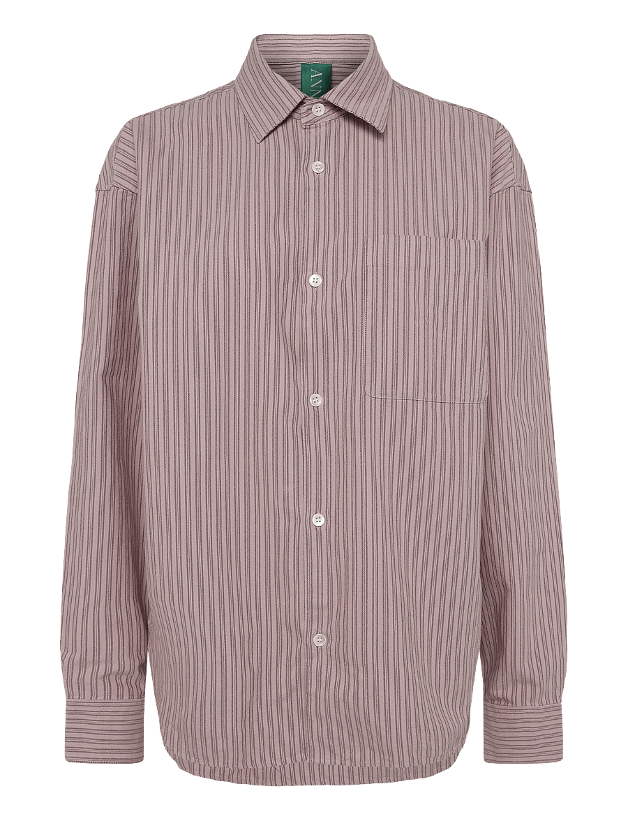 Annarr - ANRVOLUND OXFORD LS SHIRT - stribede skjorter - burnished lilac - 0