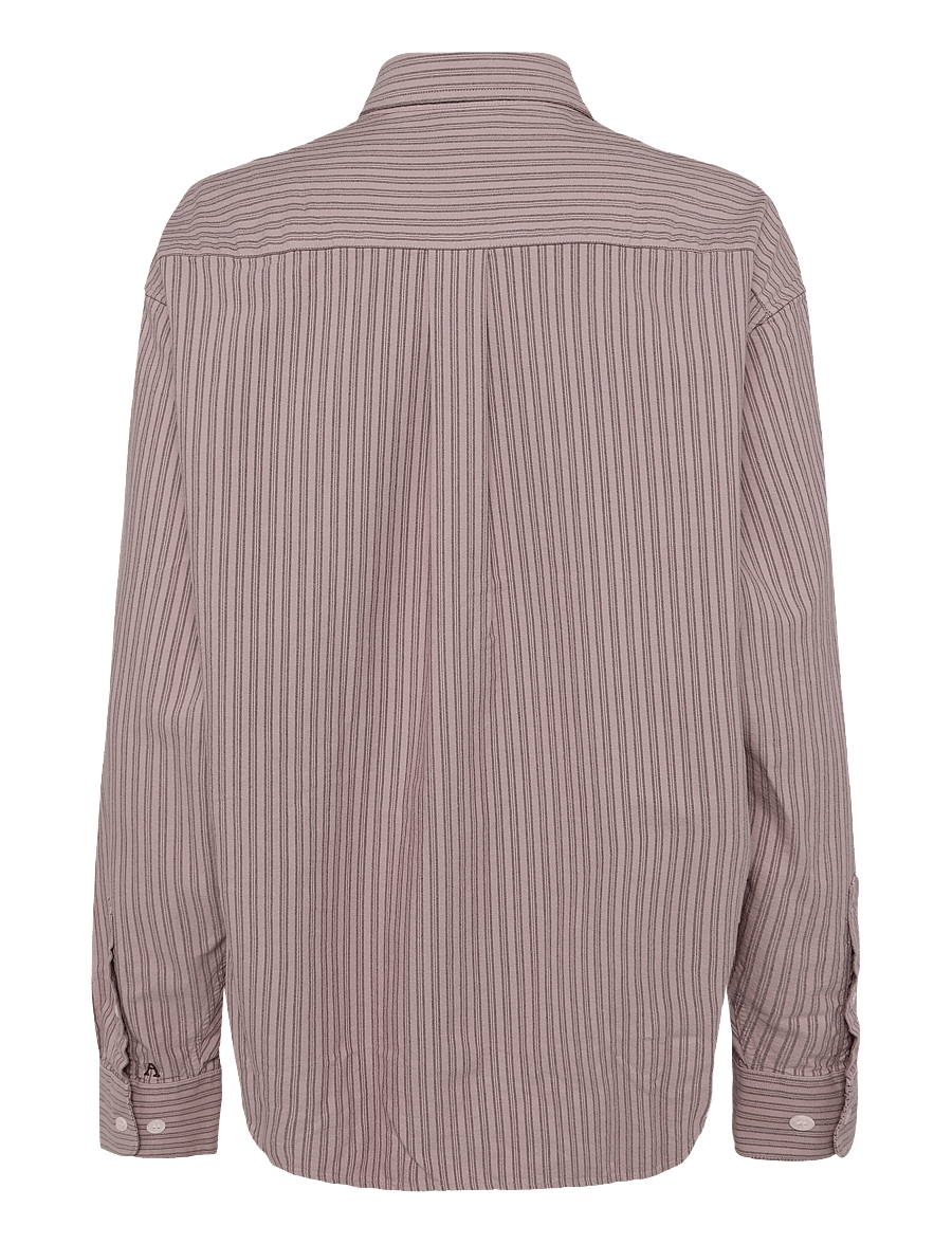 Annarr - ANRVOLUND OXFORD LS SHIRT - stribede skjorter - burnished lilac - 1