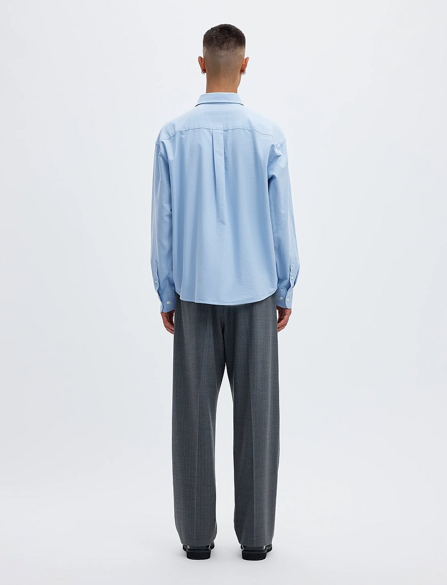 Annarr - ANRVOLUND OXFORD LS SHIRT - stribede skjorter - cashmere blue - 3
