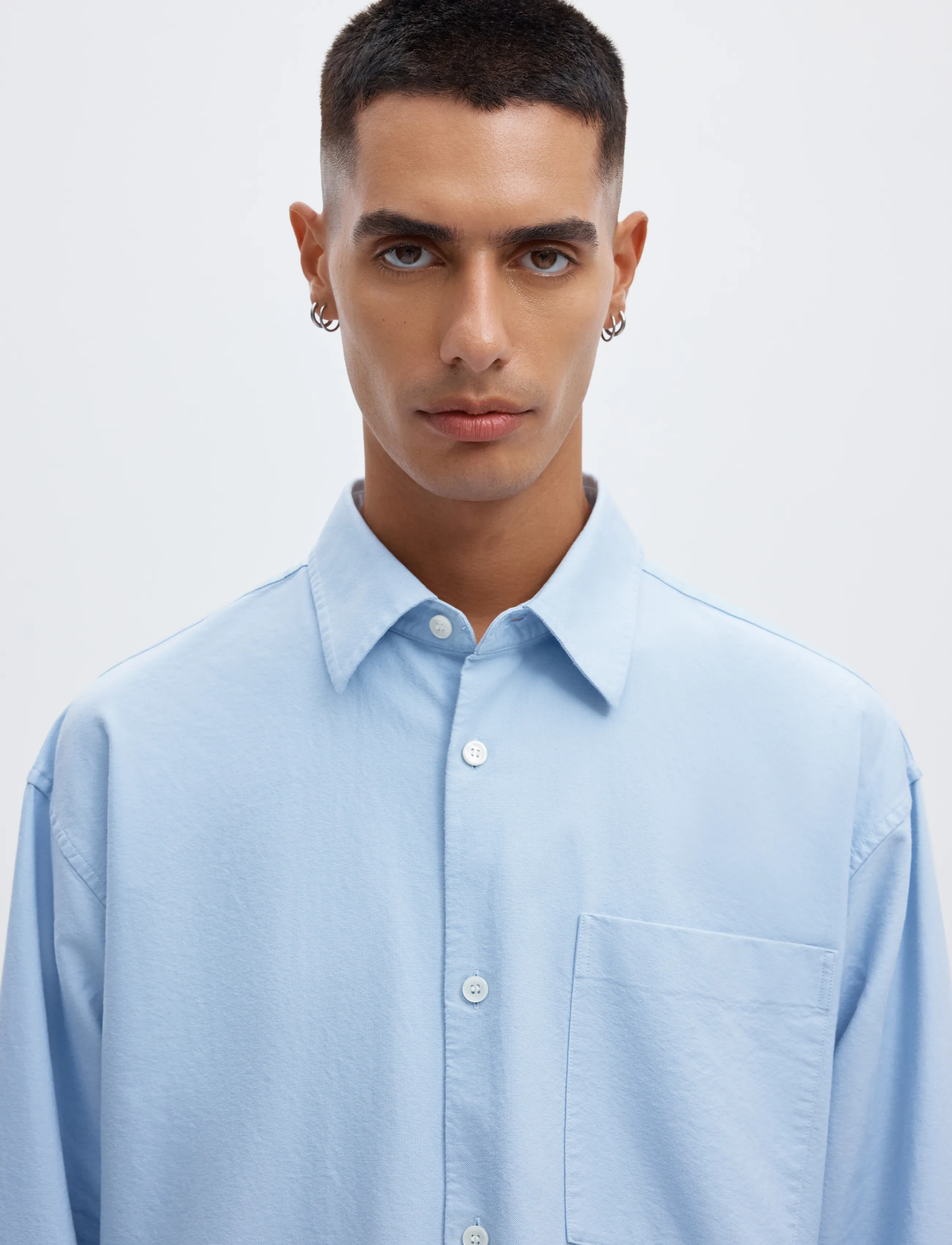 Annarr - ANRVOLUND OXFORD LS SHIRT - stribede skjorter - cashmere blue - 5