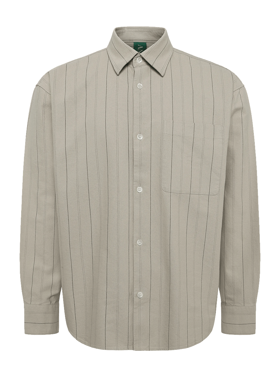 Annarr - ANRVOLUND OXFORD LS SHIRT - randiga skjortor - pure cashmere - 1