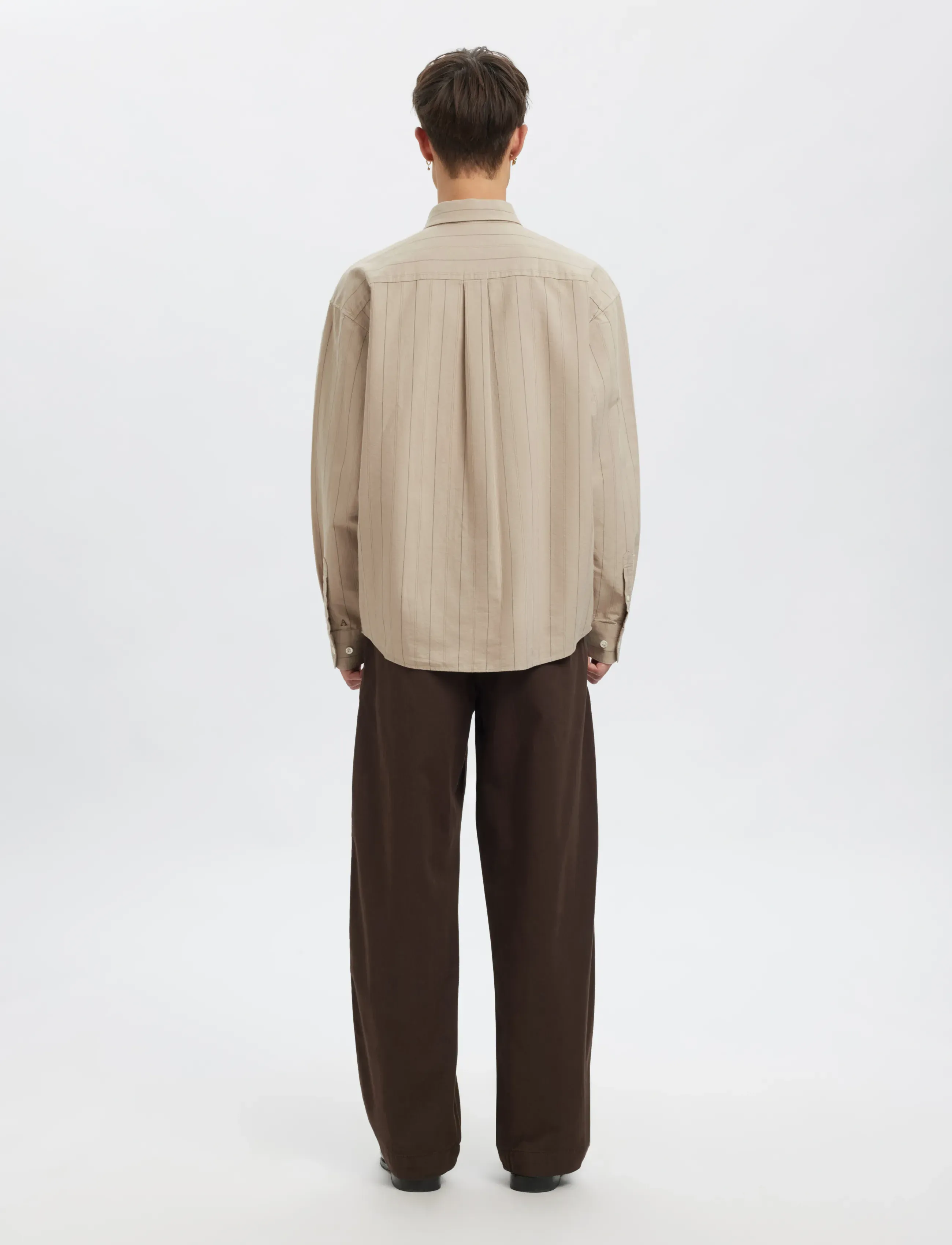 Annarr - ANRVOLUND OXFORD LS SHIRT - randiga skjortor - pure cashmere - 3