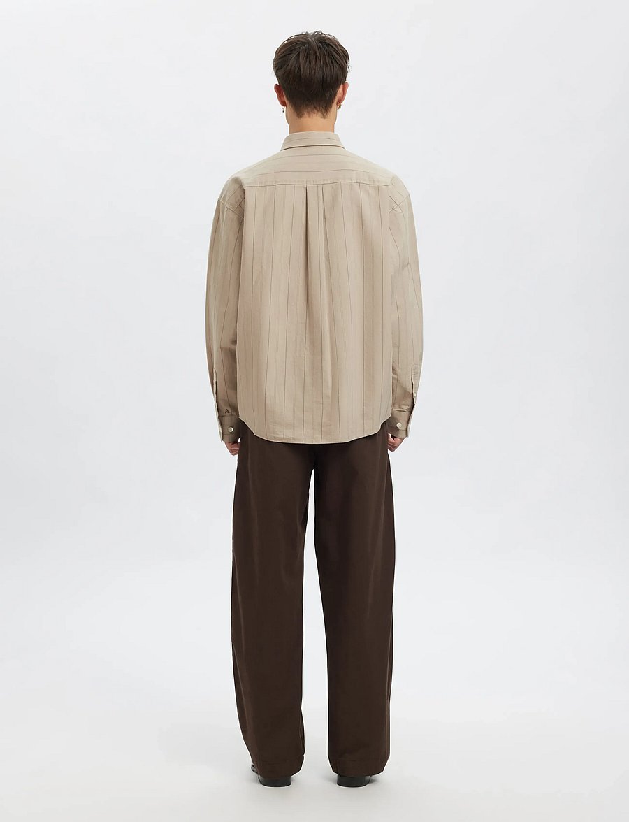 Annarr - ANRVOLUND OXFORD LS SHIRT - randiga skjortor - pure cashmere - 3