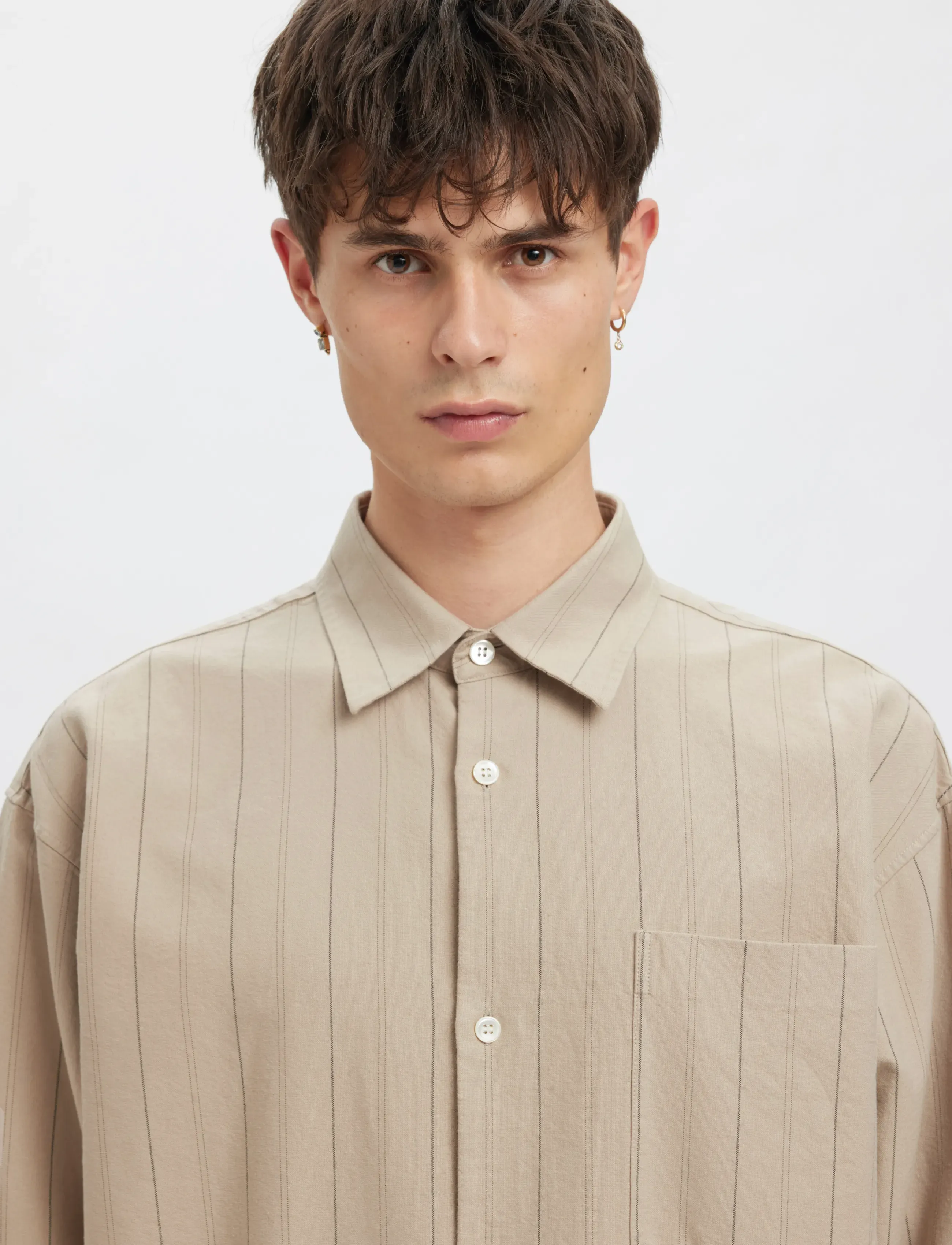 Annarr - ANRVOLUND OXFORD LS SHIRT - randiga skjortor - pure cashmere - 5