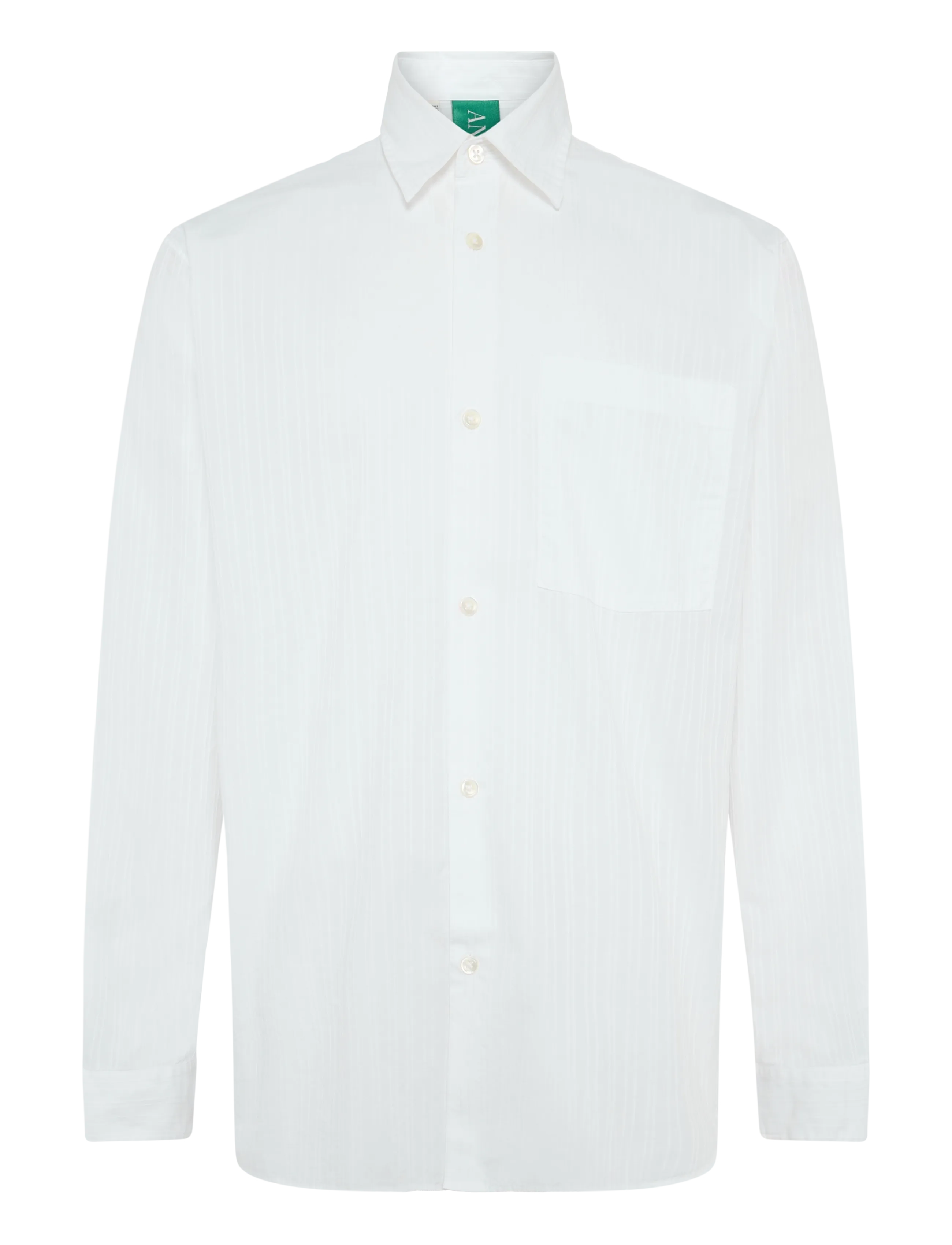 Annarr - ANRASLUND DOBBY LS SHIRT - randiga skjortor - brilliant white - 1