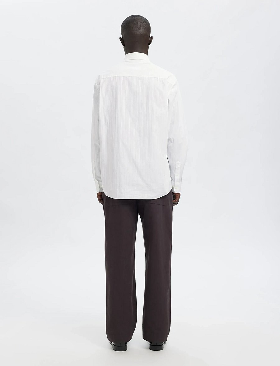 Annarr - ANRASLUND DOBBY LS SHIRT - randiga skjortor - brilliant white - 3