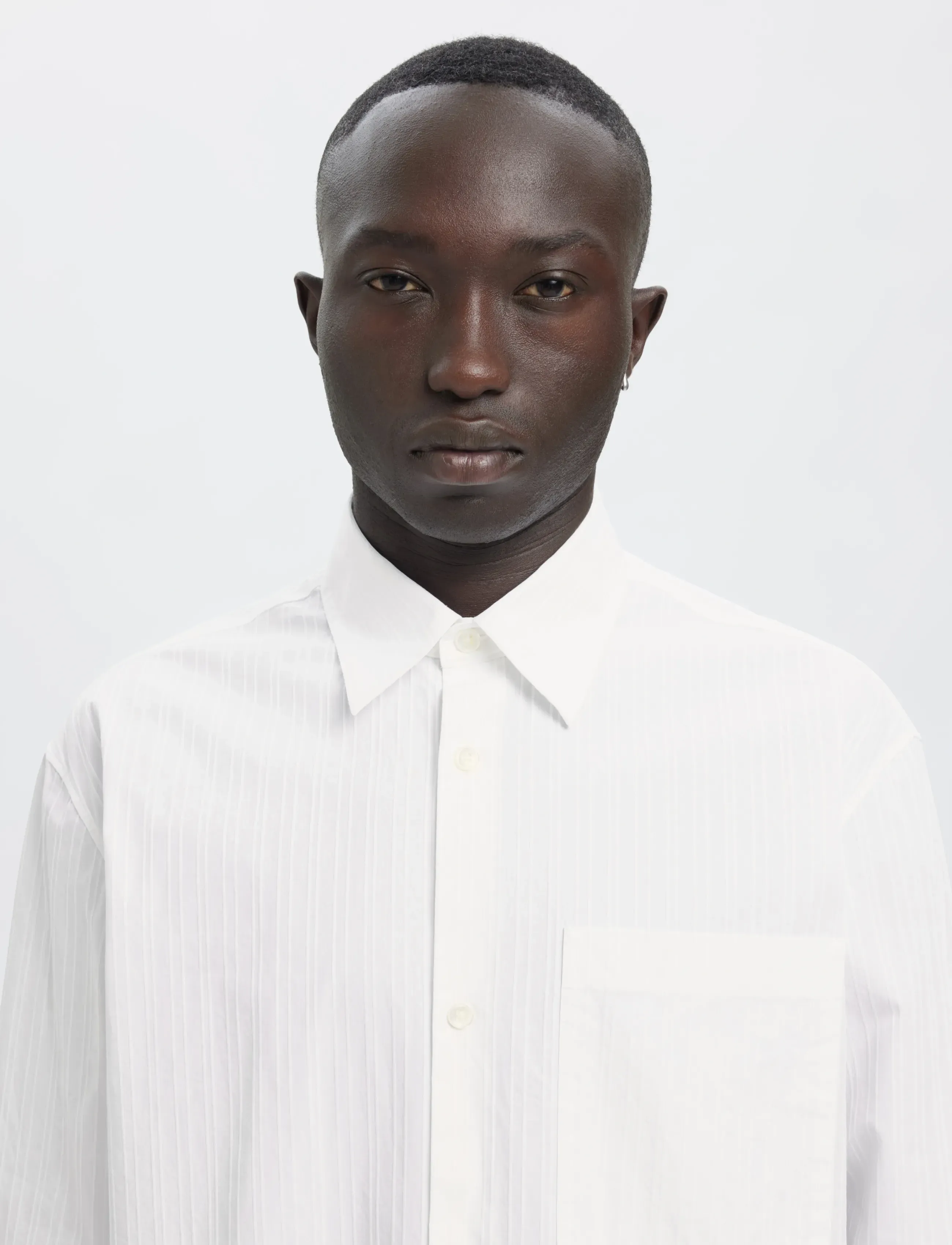 Annarr - ANRASLUND DOBBY LS SHIRT - randiga skjortor - brilliant white - 5