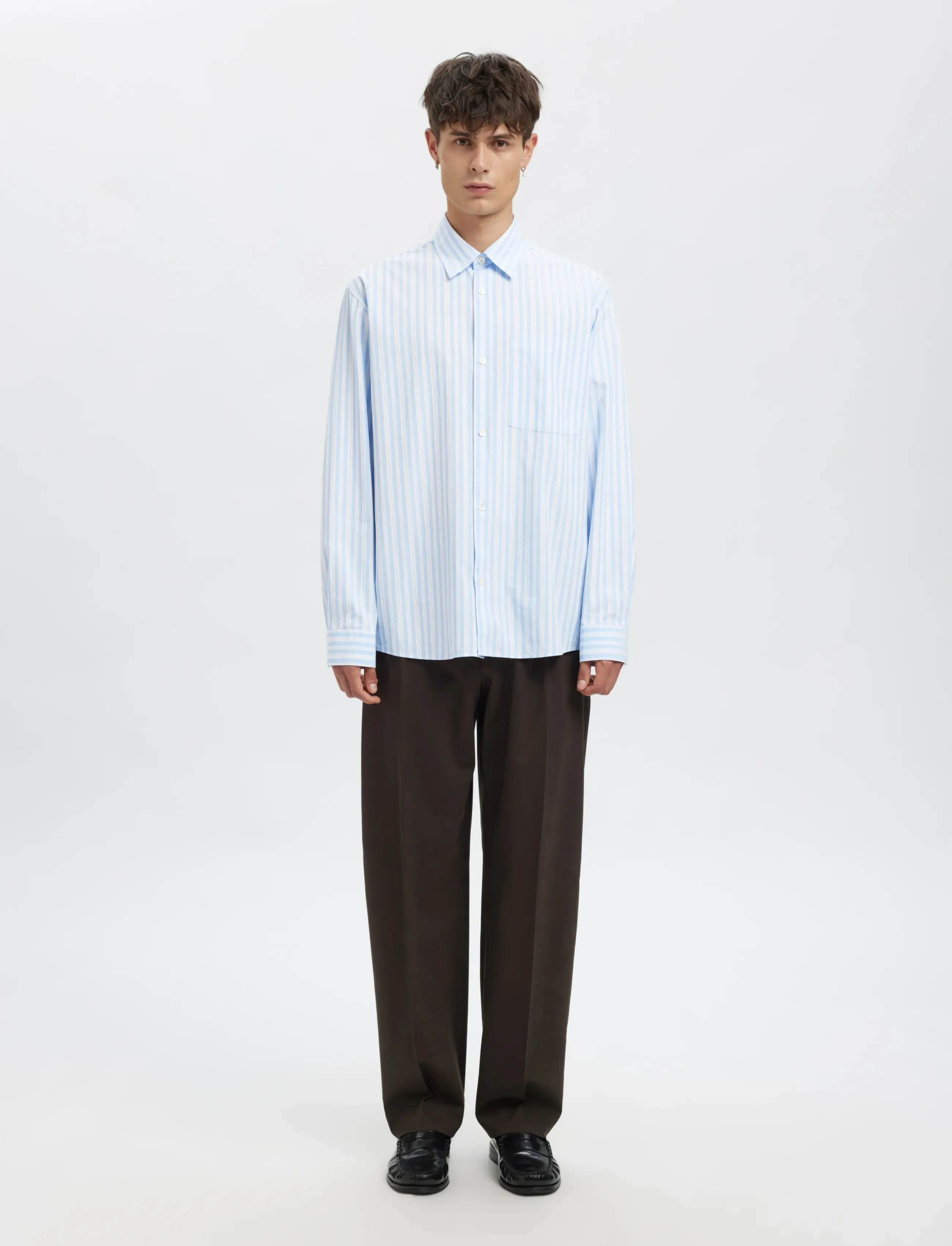 Annarr - ANRASLUND DOBBY LS SHIRT - cashmere blue - 4