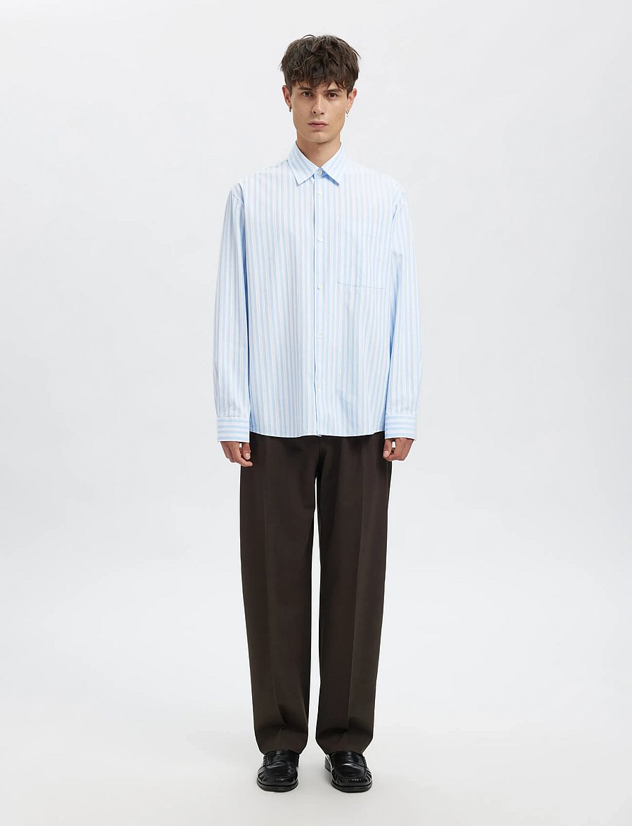 Annarr - ANRASLUND DOBBY LS SHIRT - cashmere blue - 4