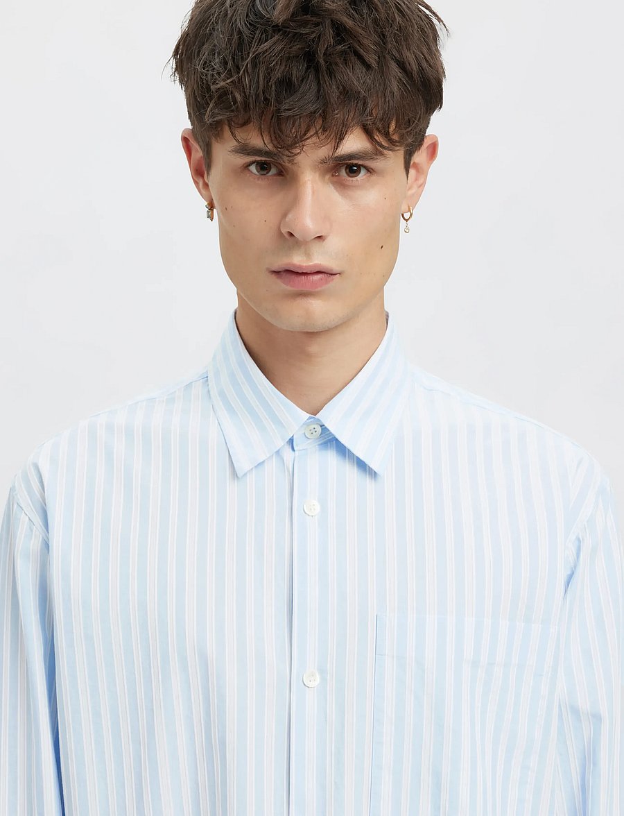 Annarr - ANRASLUND DOBBY LS SHIRT - cashmere blue - 5