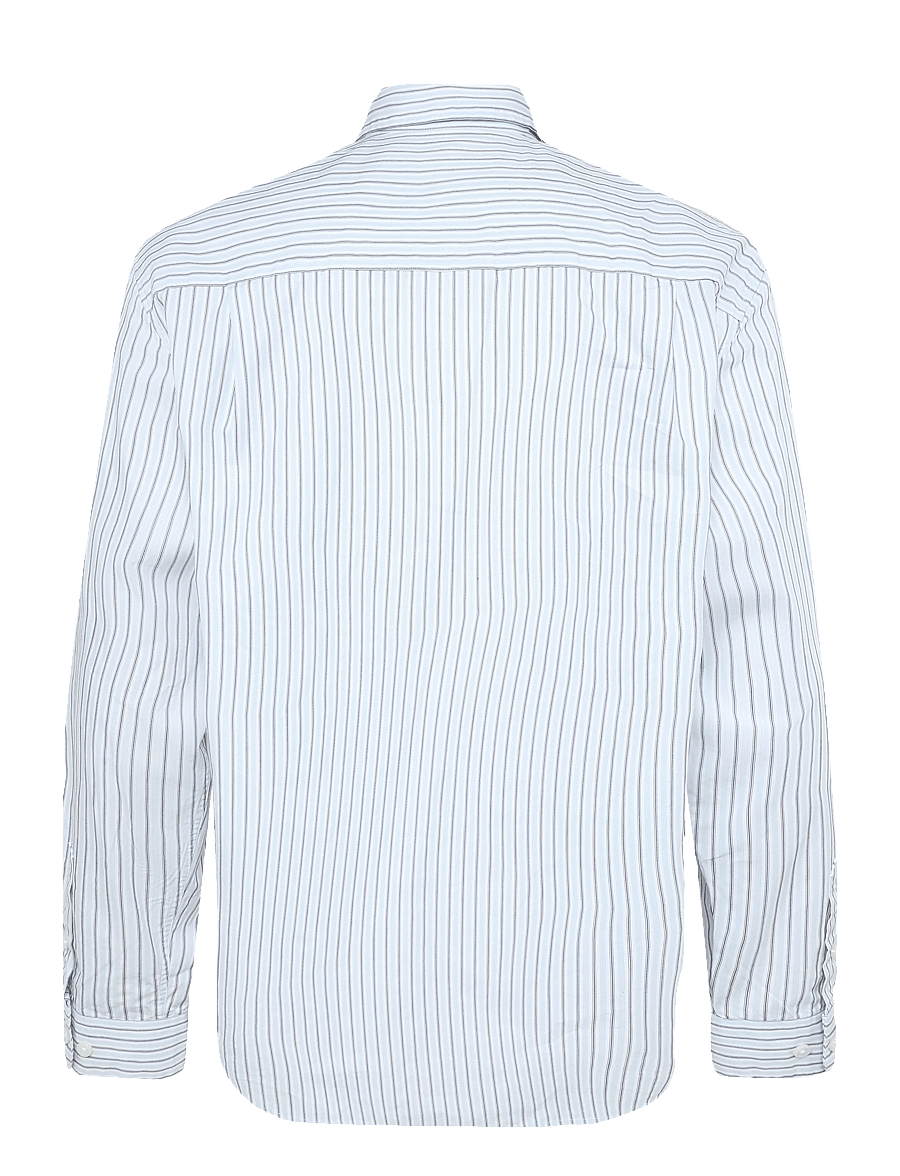 Annarr - ANRASLUND DOBBY LS SHIRT - randiga skjortor - light blue - 2