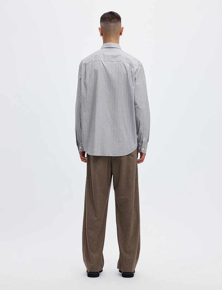 Annarr - ANRASLUND DOBBY LS SHIRT - gestreifte hemden - ultimate grey - 3